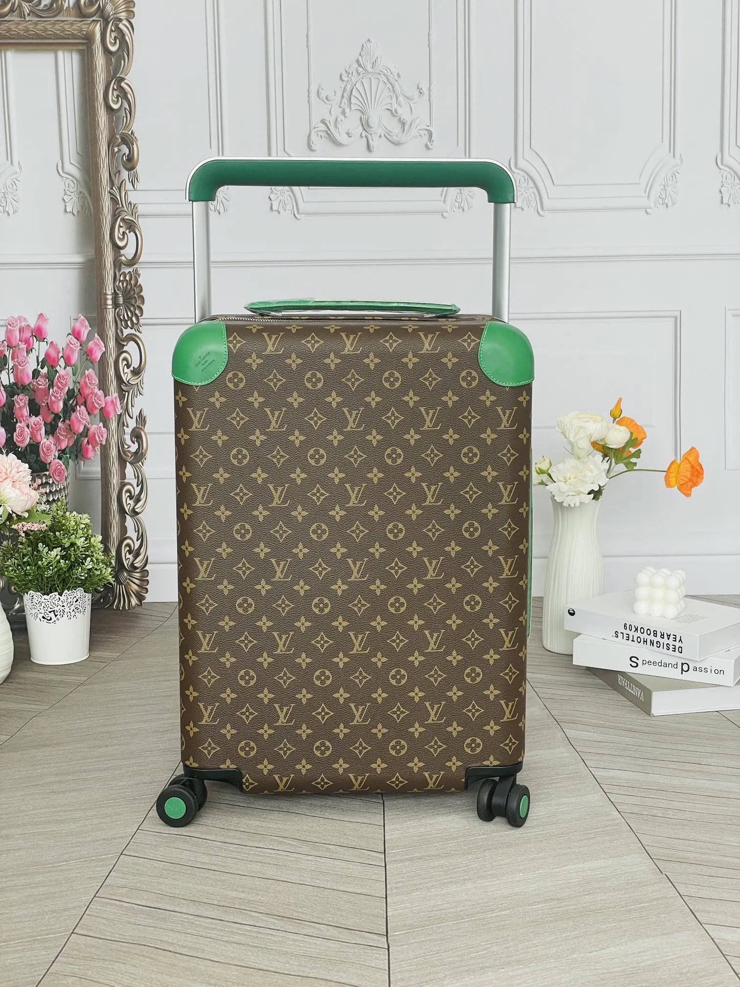 LV 老花 帆布 行李箱 旅行拉杆款 輕便出行款