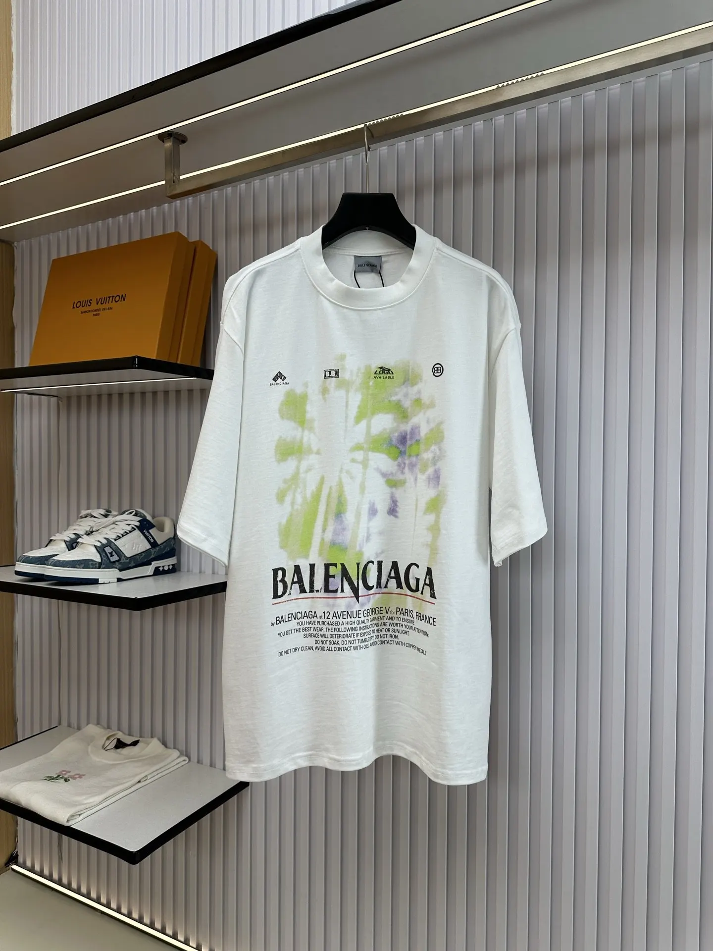 Balenciaga 白色 純棉 短袖T恤 宽松休閒款