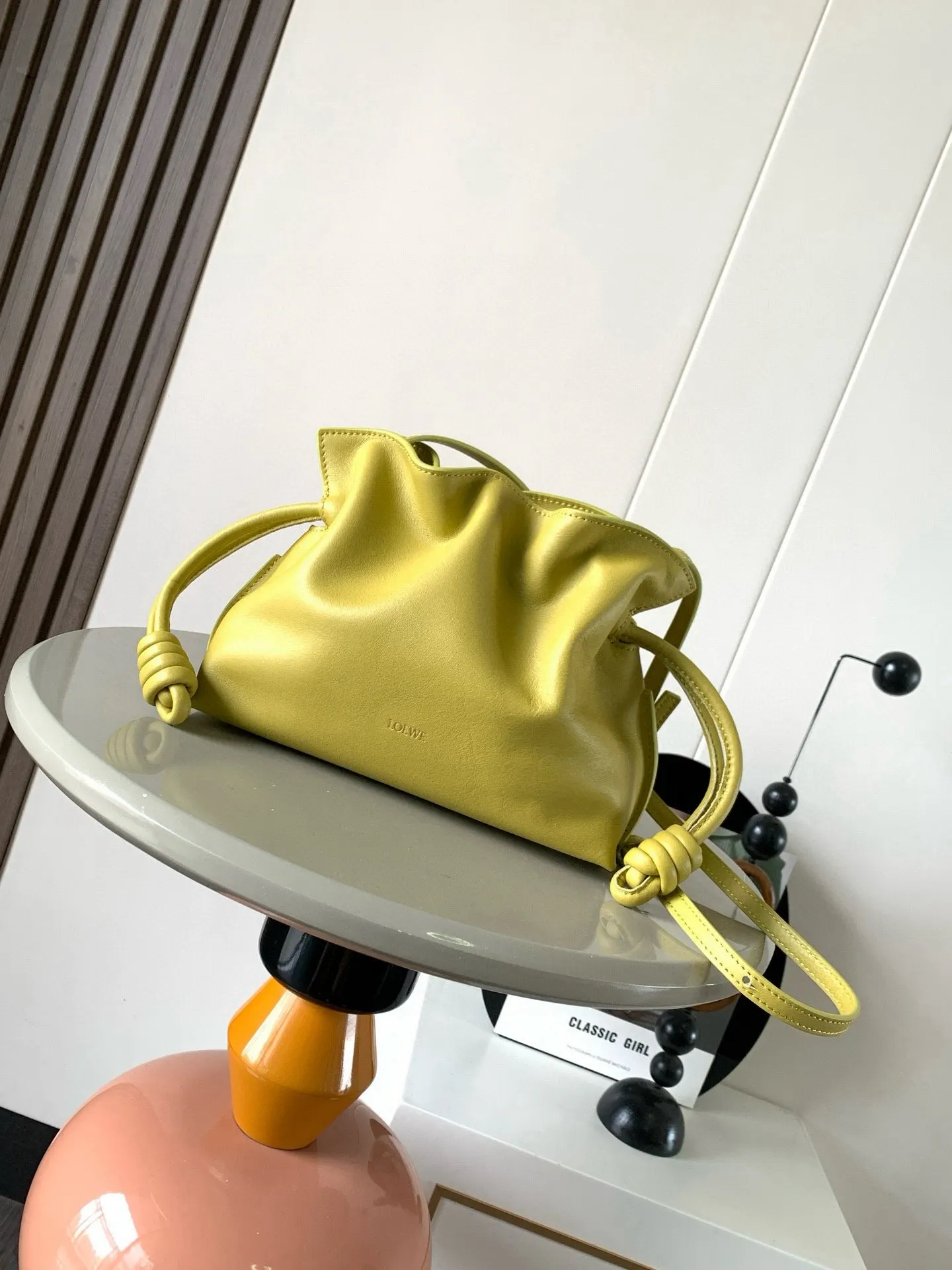 Loewe 黃色 小牛皮 托特包 大容量托特款