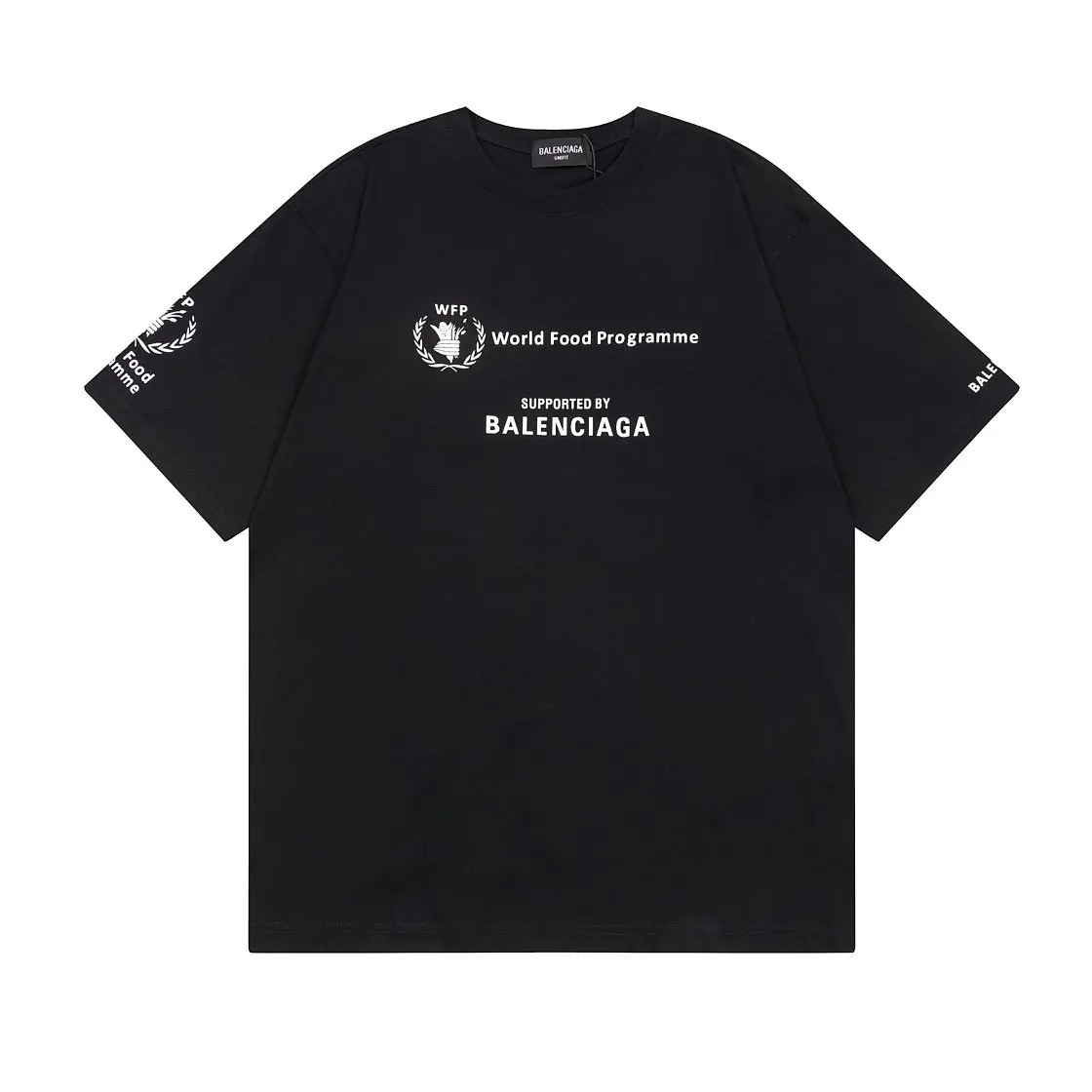 Balenciaga Letter Print Short Sleeve T-Shirt Street Casual Style