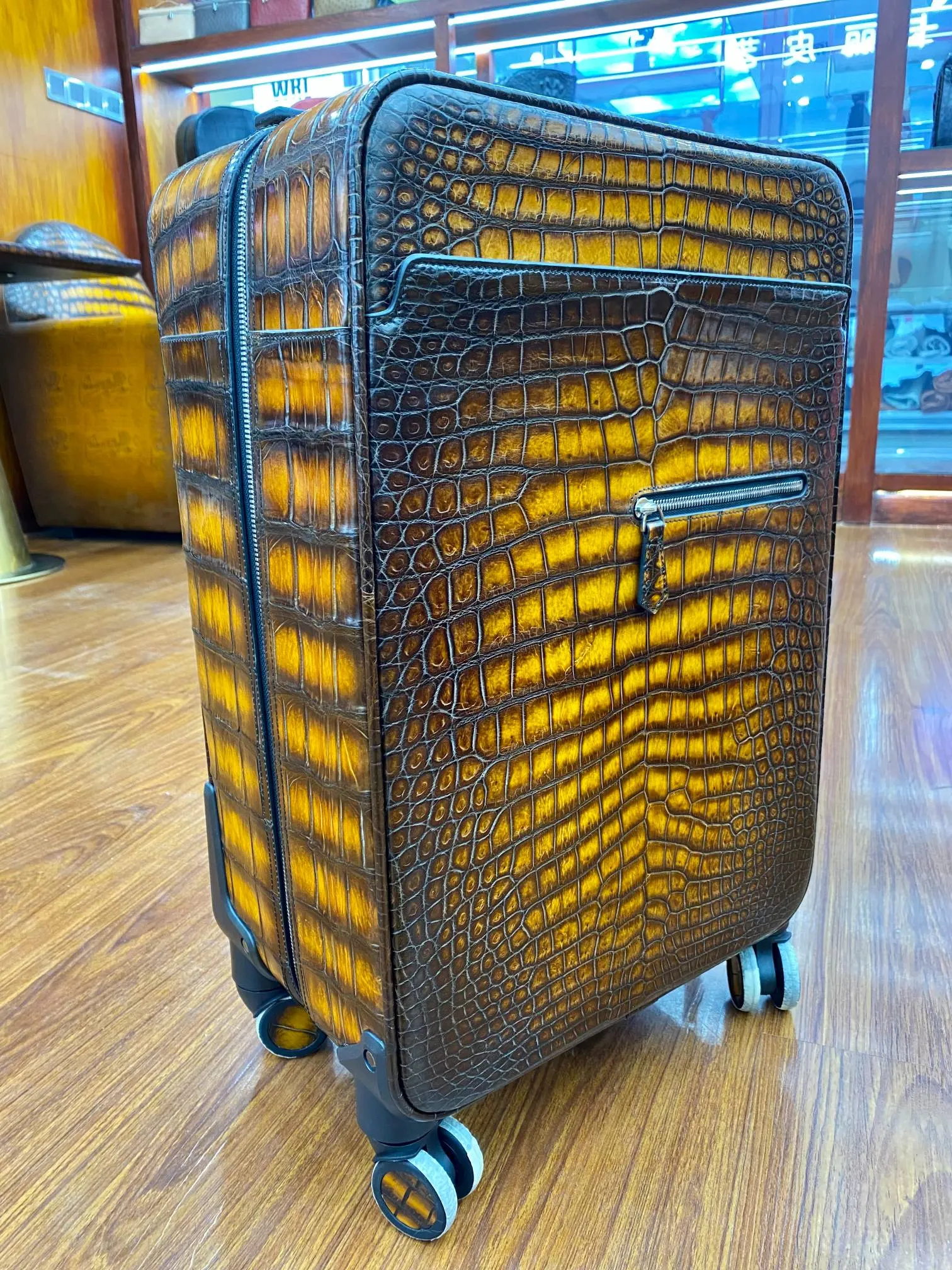 鳄鱼皮 行李箱 旅行拉杆款 輕便出行款
