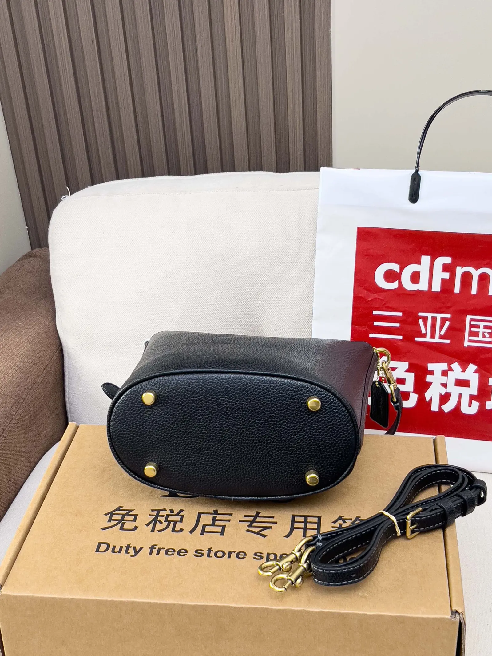 Bucket Bag Casual Leather