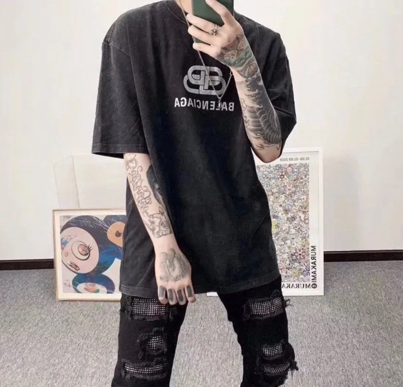Balenciaga Short Sleeve T-Shirt Street Casual