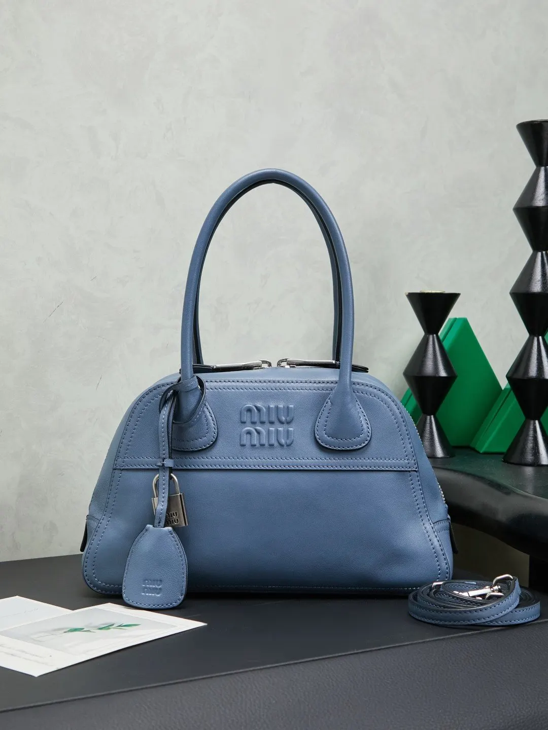 Blue Top Handle Bag Commuter