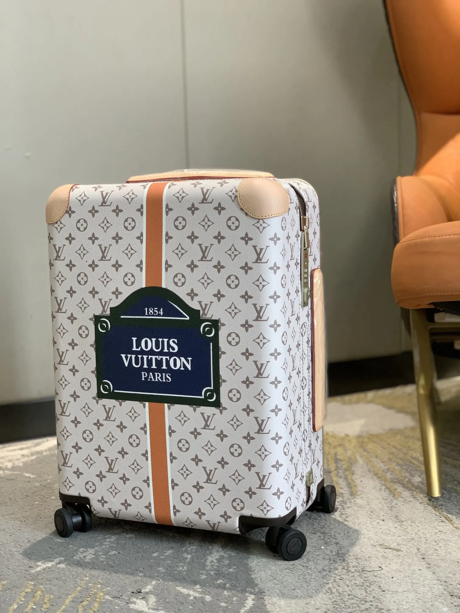 Gray Silver Suitcase Travel Lightweight