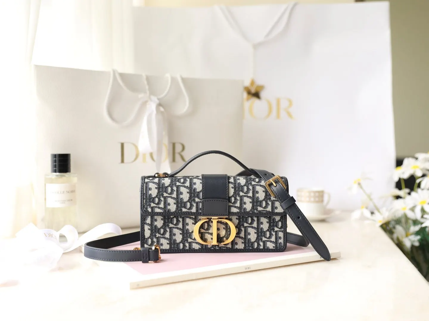 Dior Oblique Oblique老花牛皮手袋 手提斜挎款