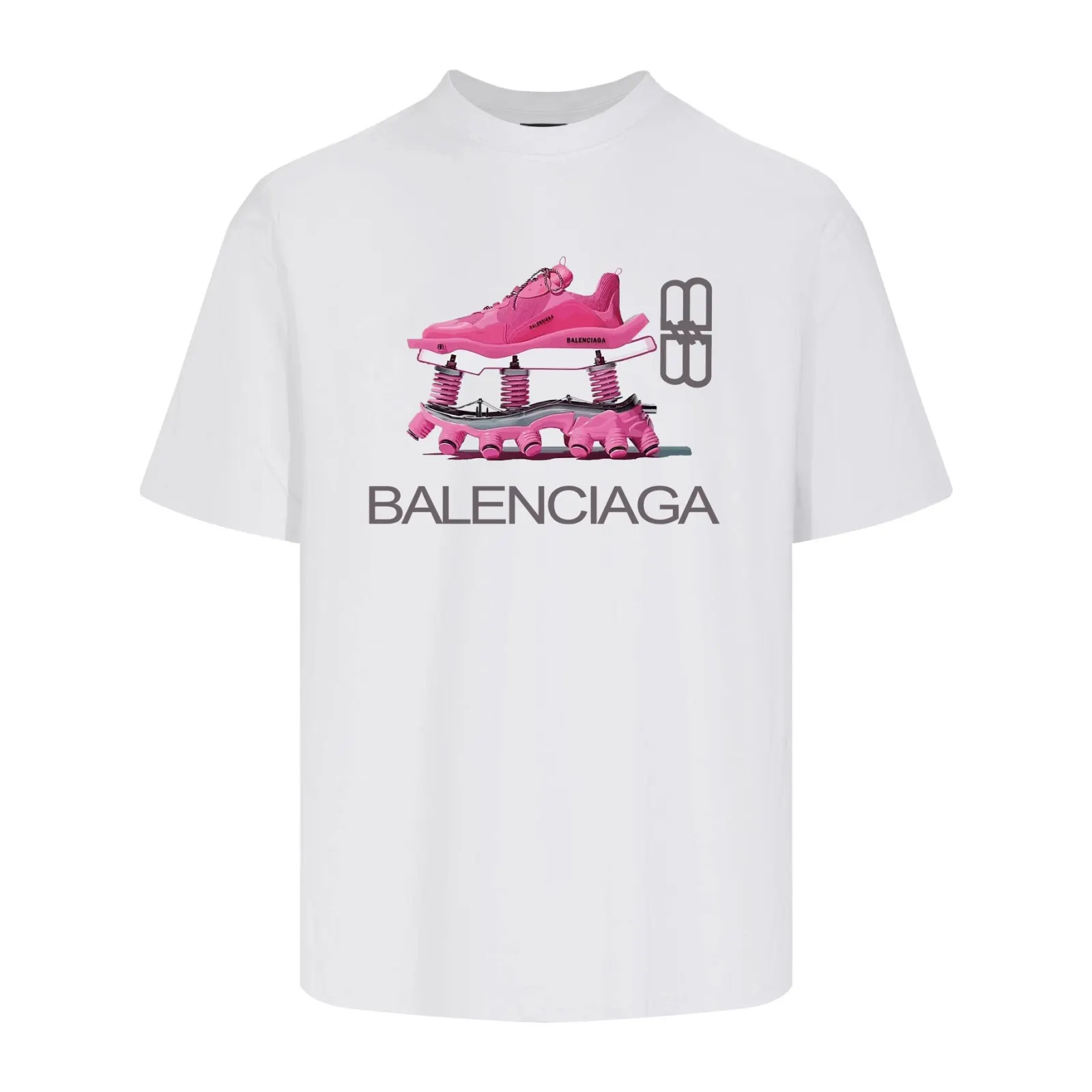Balenciaga Black Short Sleeve T-Shirt Loose Casual