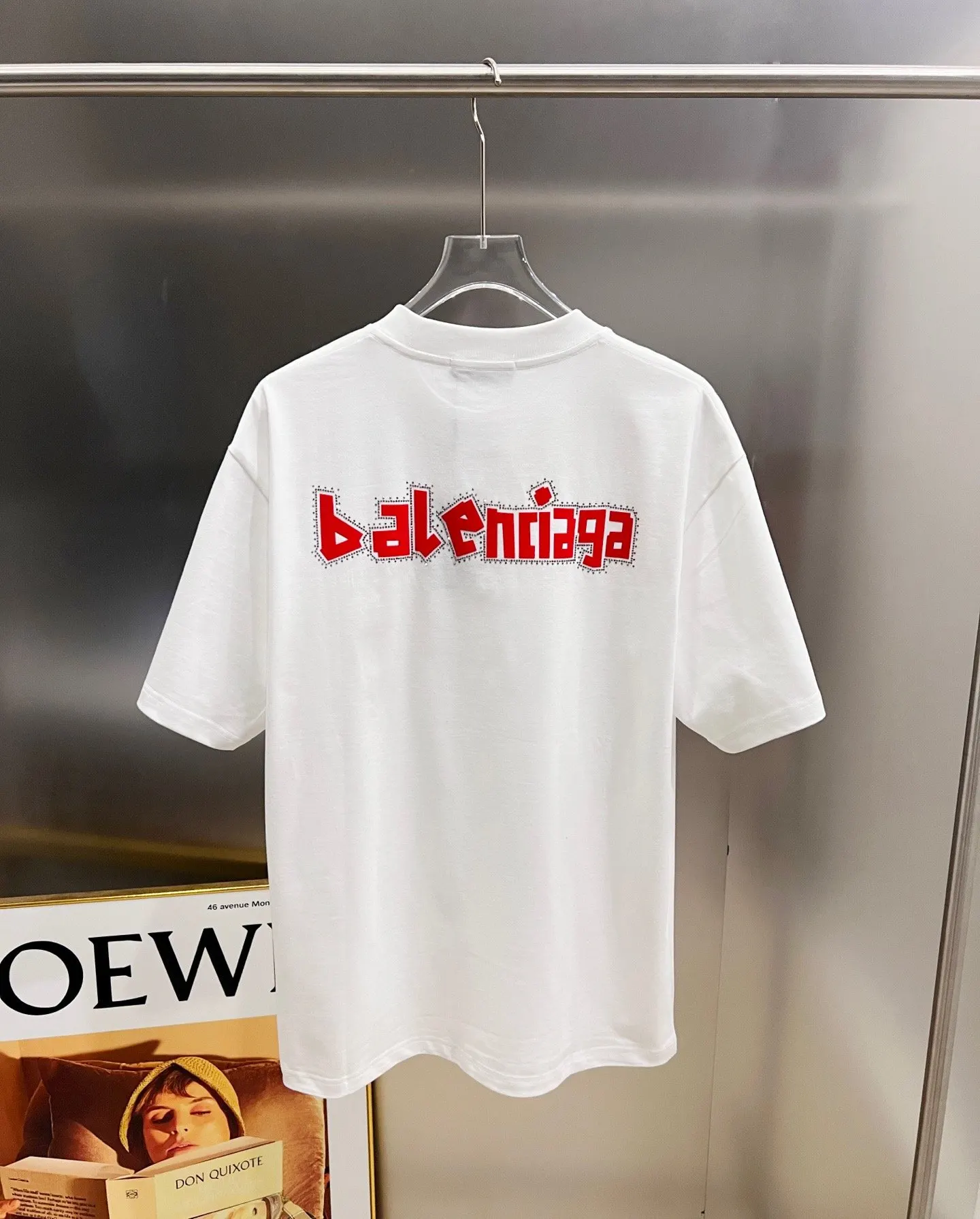 Balenciaga 黑色 Logo 短袖T恤 宽松休閒款