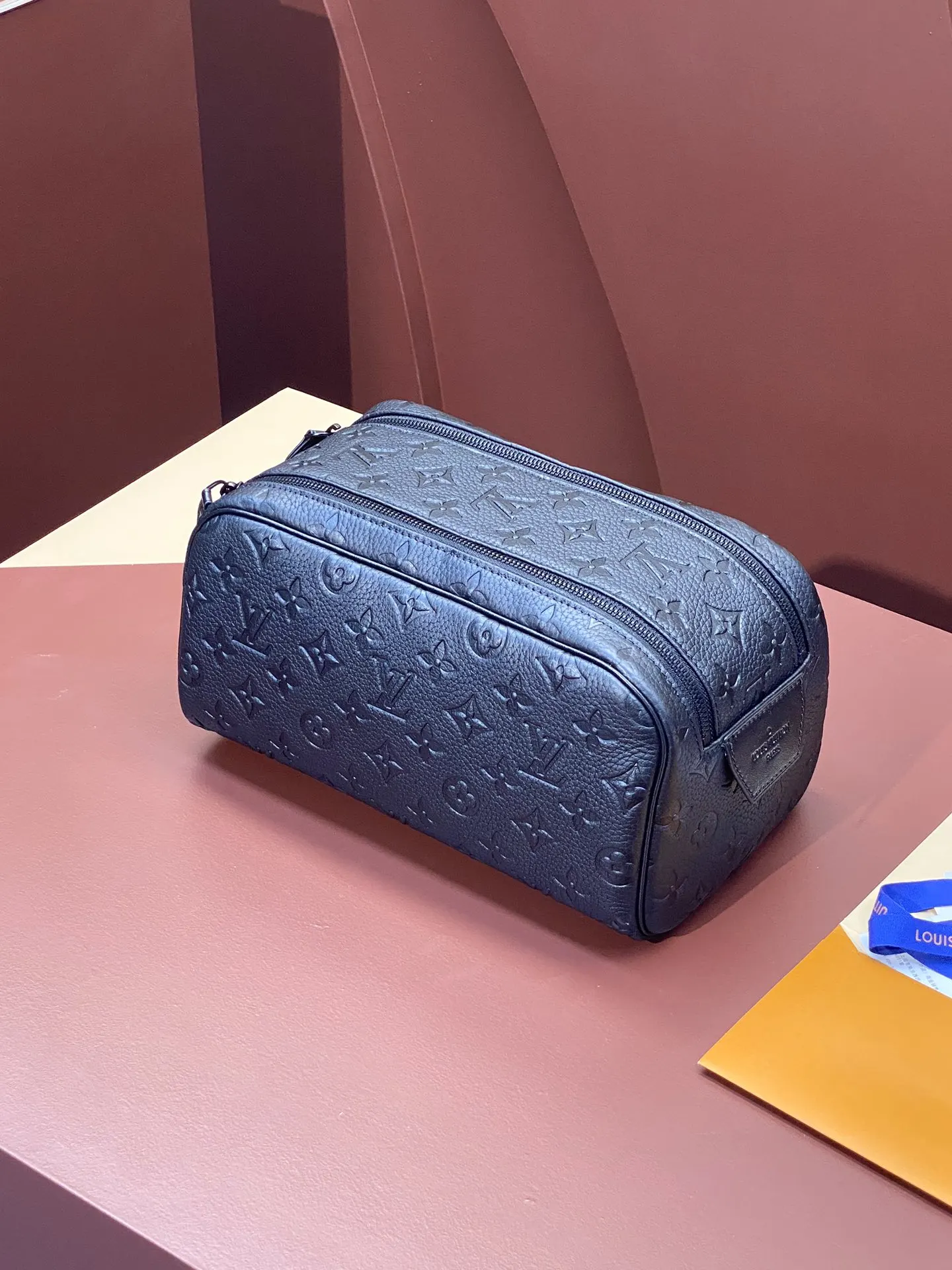 黑色 牛皮 收納包 旅行收納款