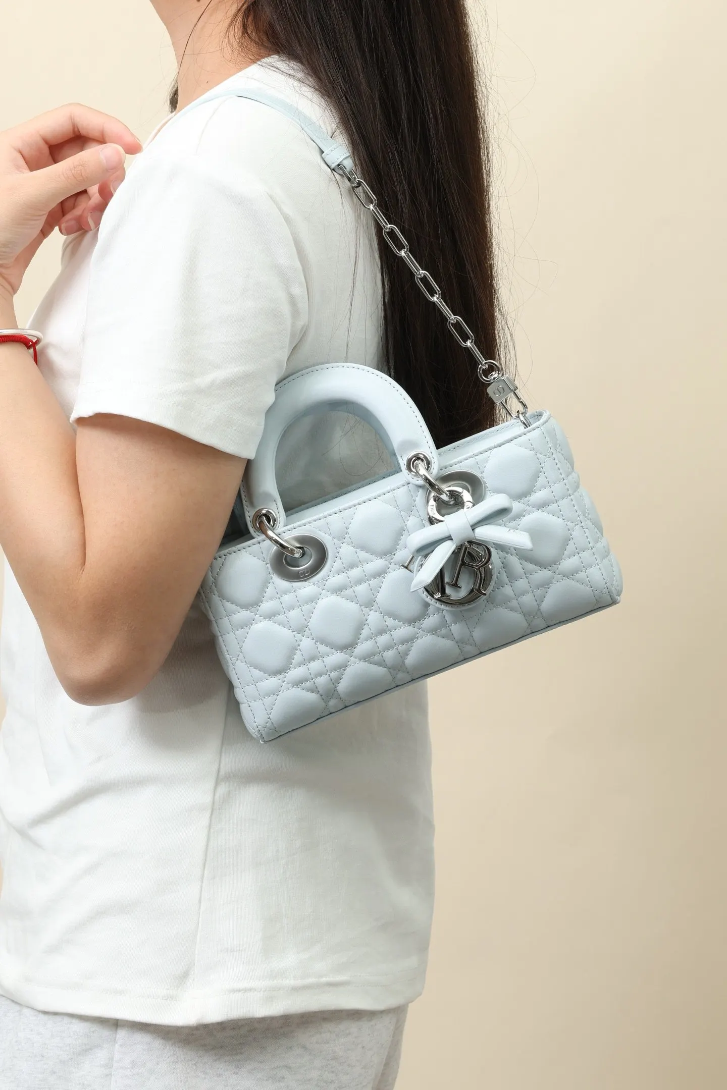 Blue Gold Hobo Shoulder Bag Vintage
