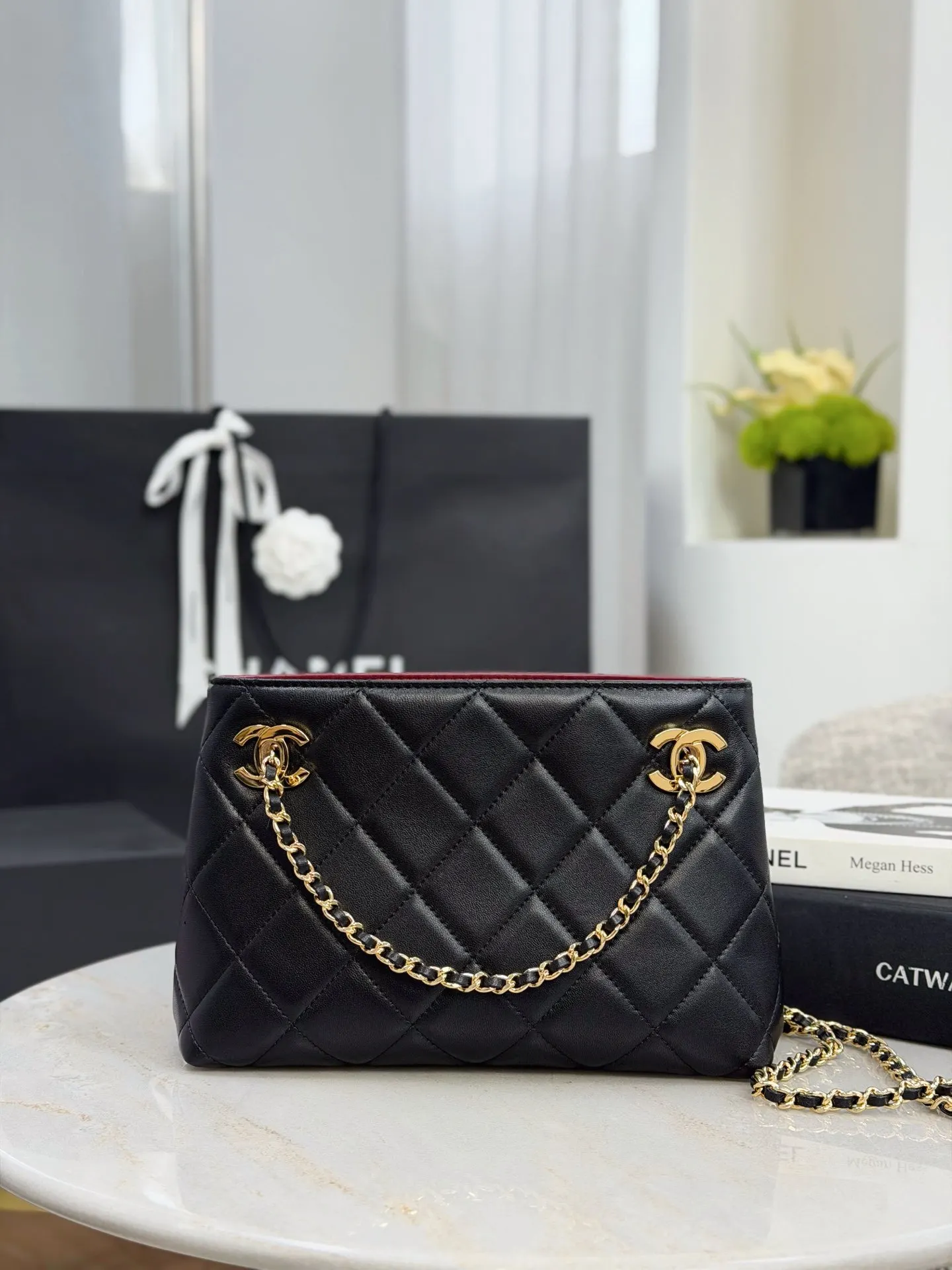 CHANEL 羊皮托特購物包 手提單肩