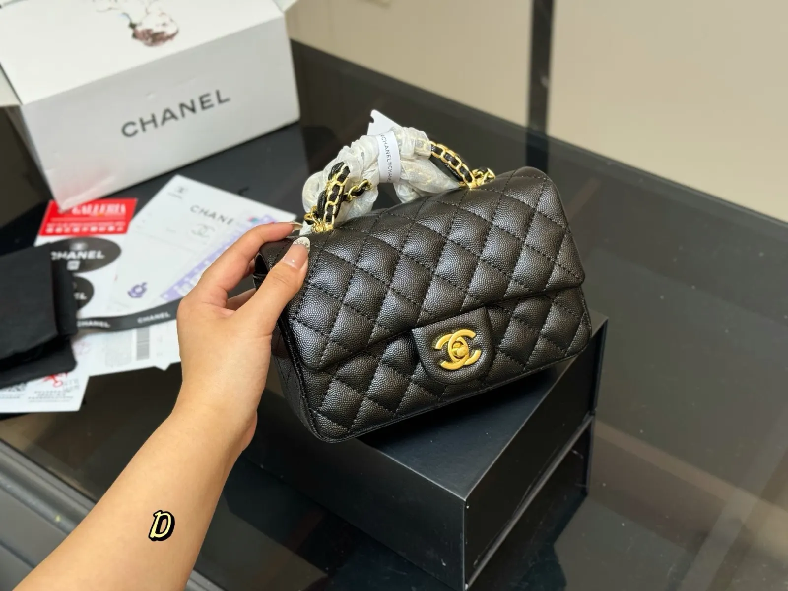 CHANEL mini 手提包 通勤手提款