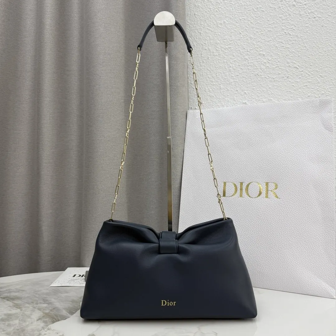 Dior 銀色牛皮卡夾 精緻配飾款