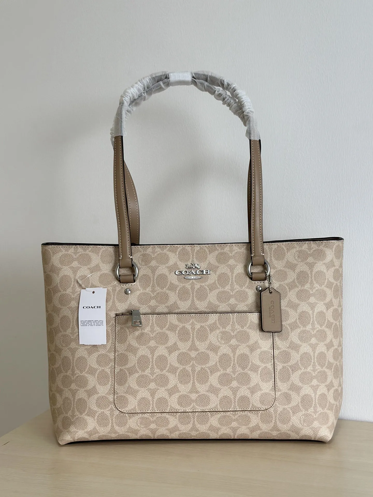 老花 牛皮 Station系列tote 托特包 大容量托特款