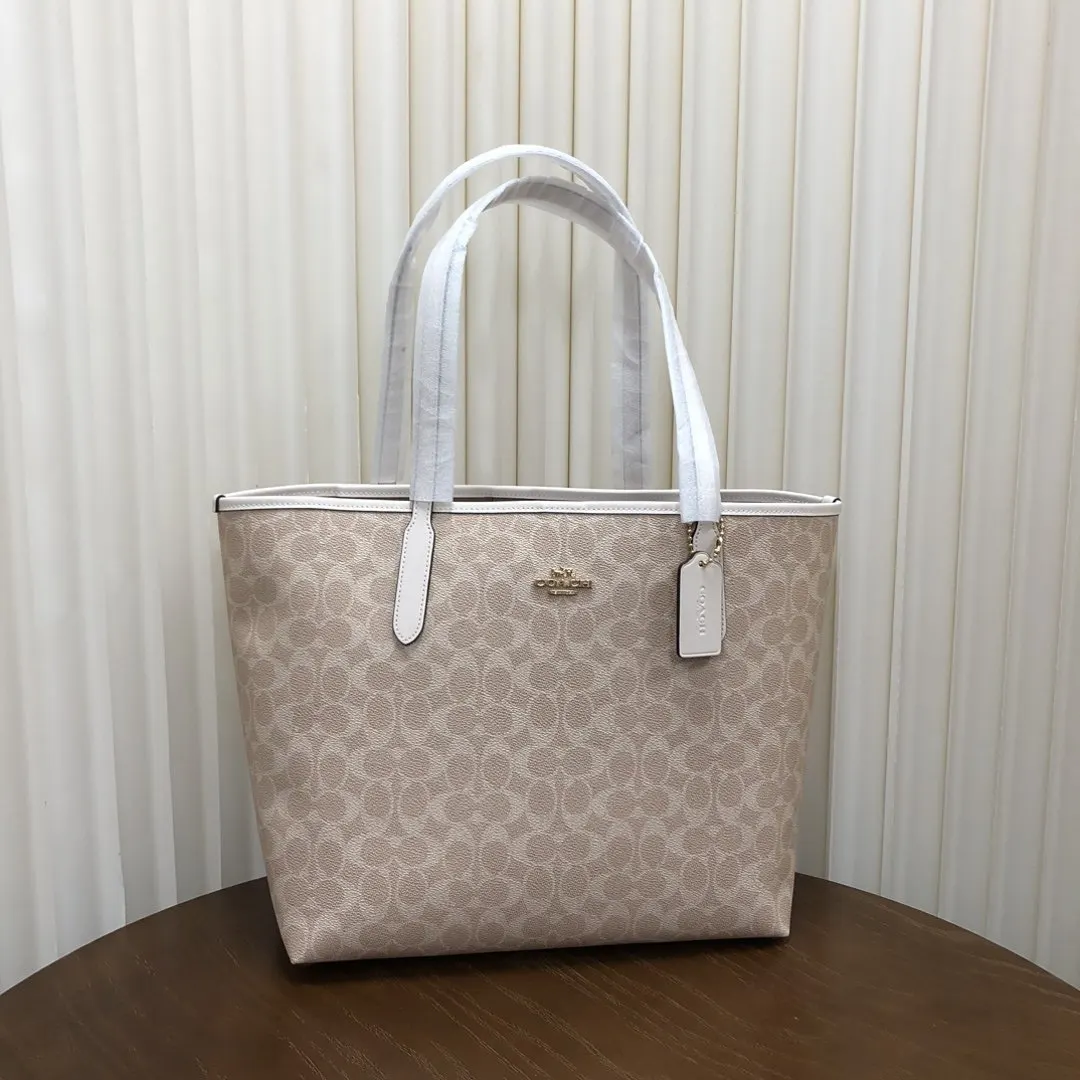 Coach 老花 帆布 托特包 大容量托特款