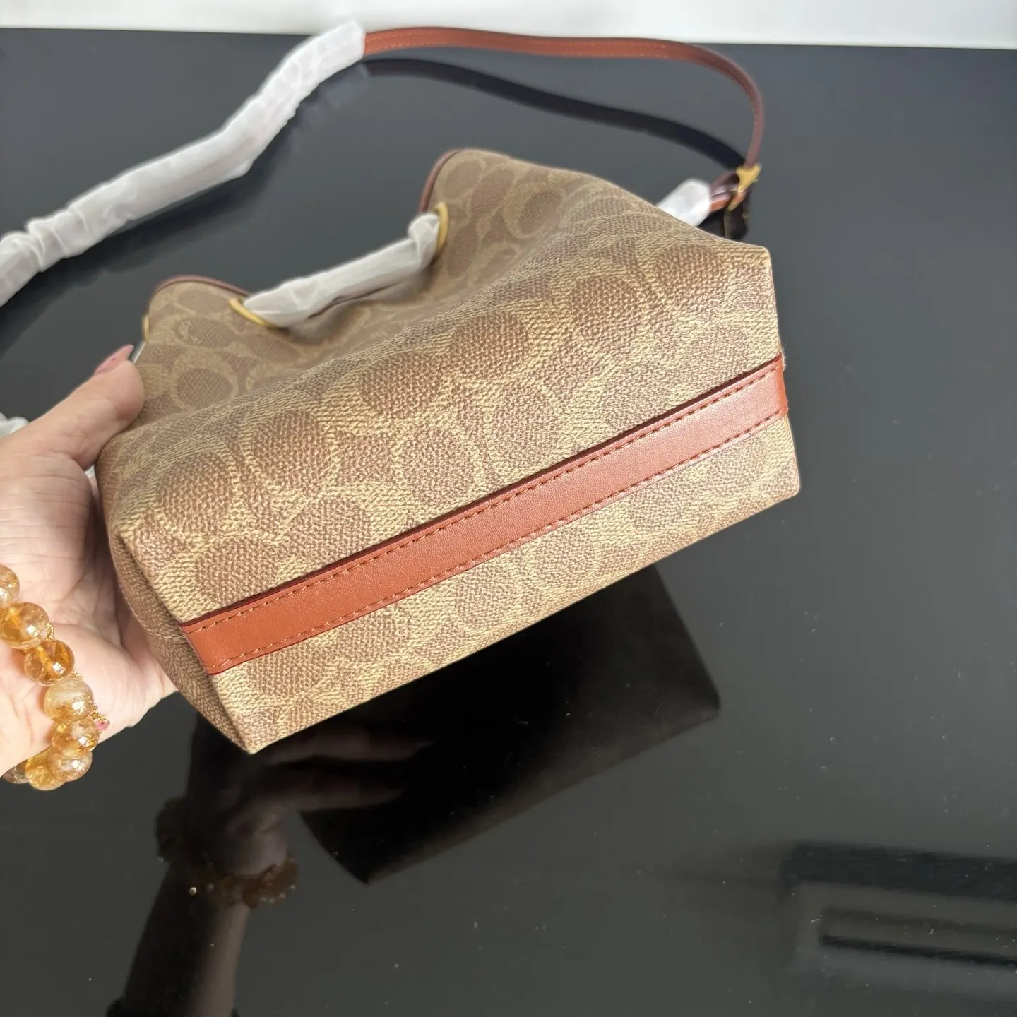 Coach 白色 奶白 鏈條包 精致鏈條款
