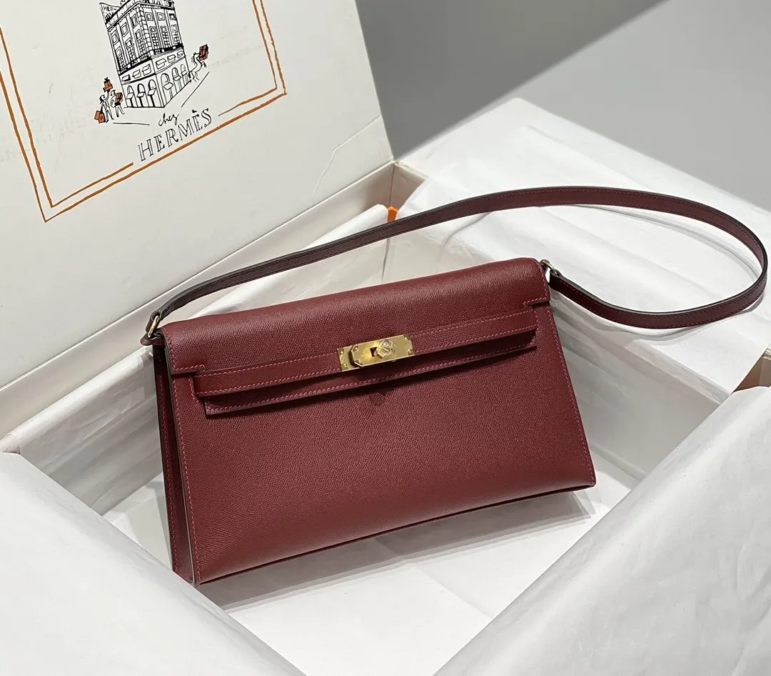 Hermes Kelly 牛皮 手提包 27x15x5 經典款
