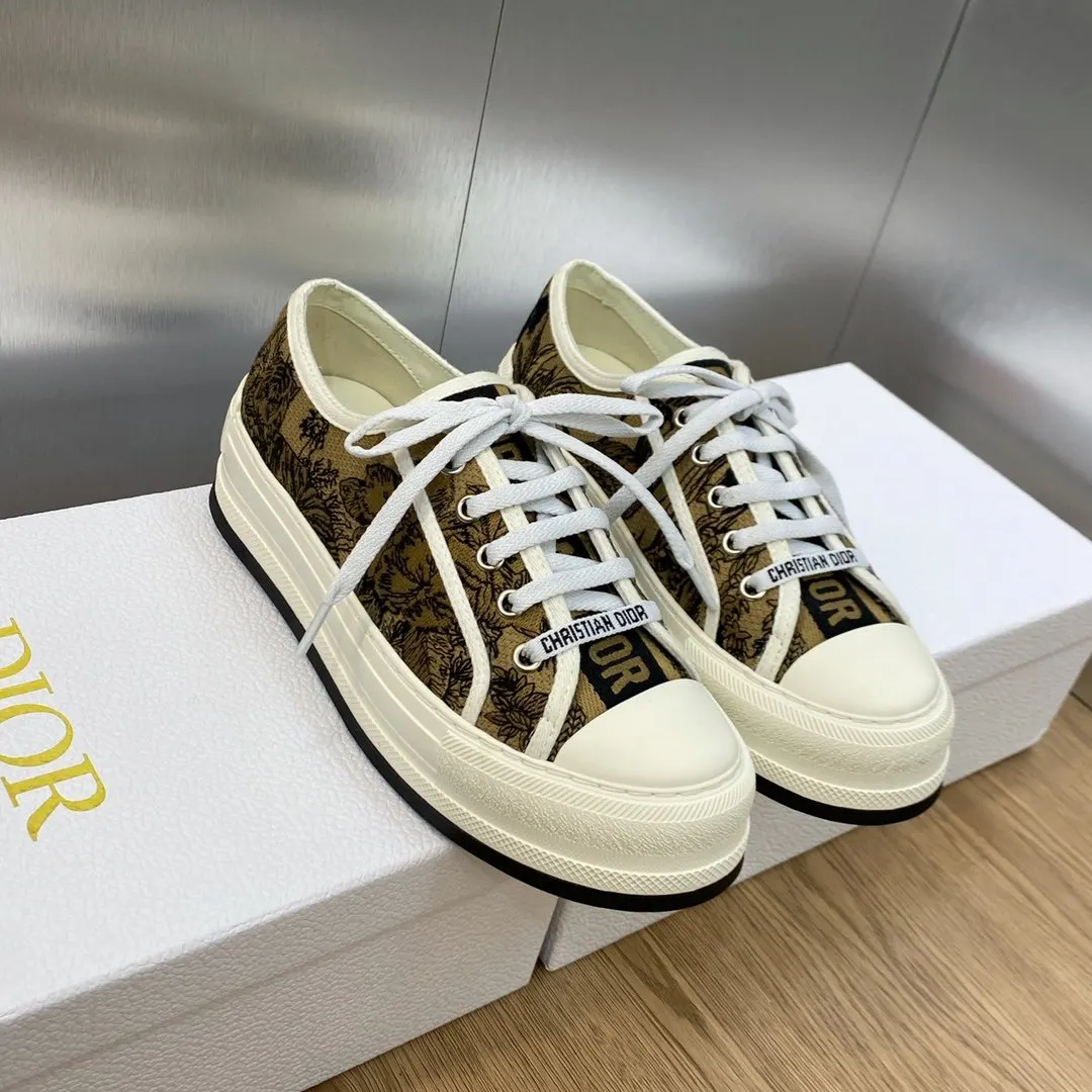 Dior 厚底 拼色 運動鞋 休閒百搭款
