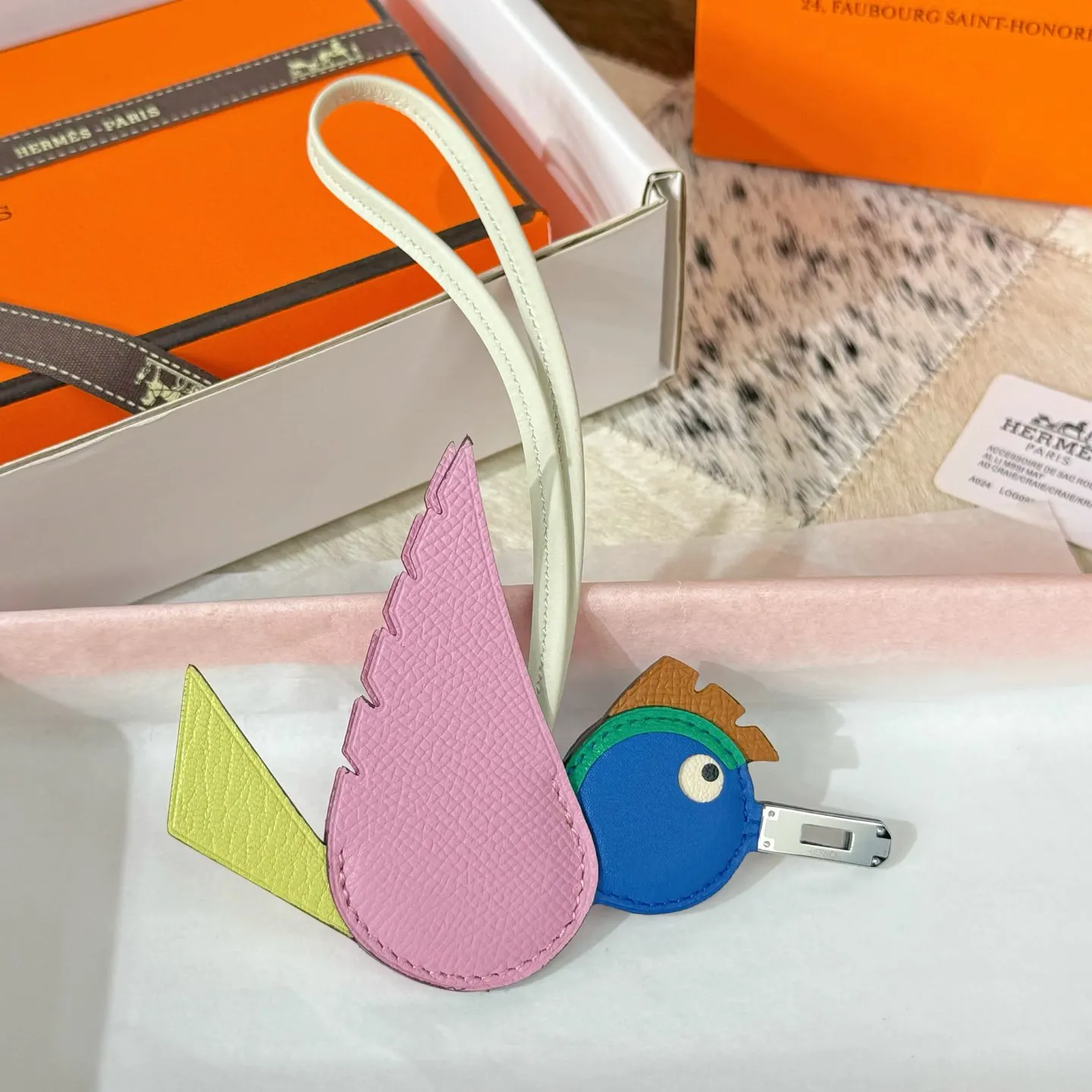 Hermes Epsom掌纹牛皮 掛件 精致配飾款