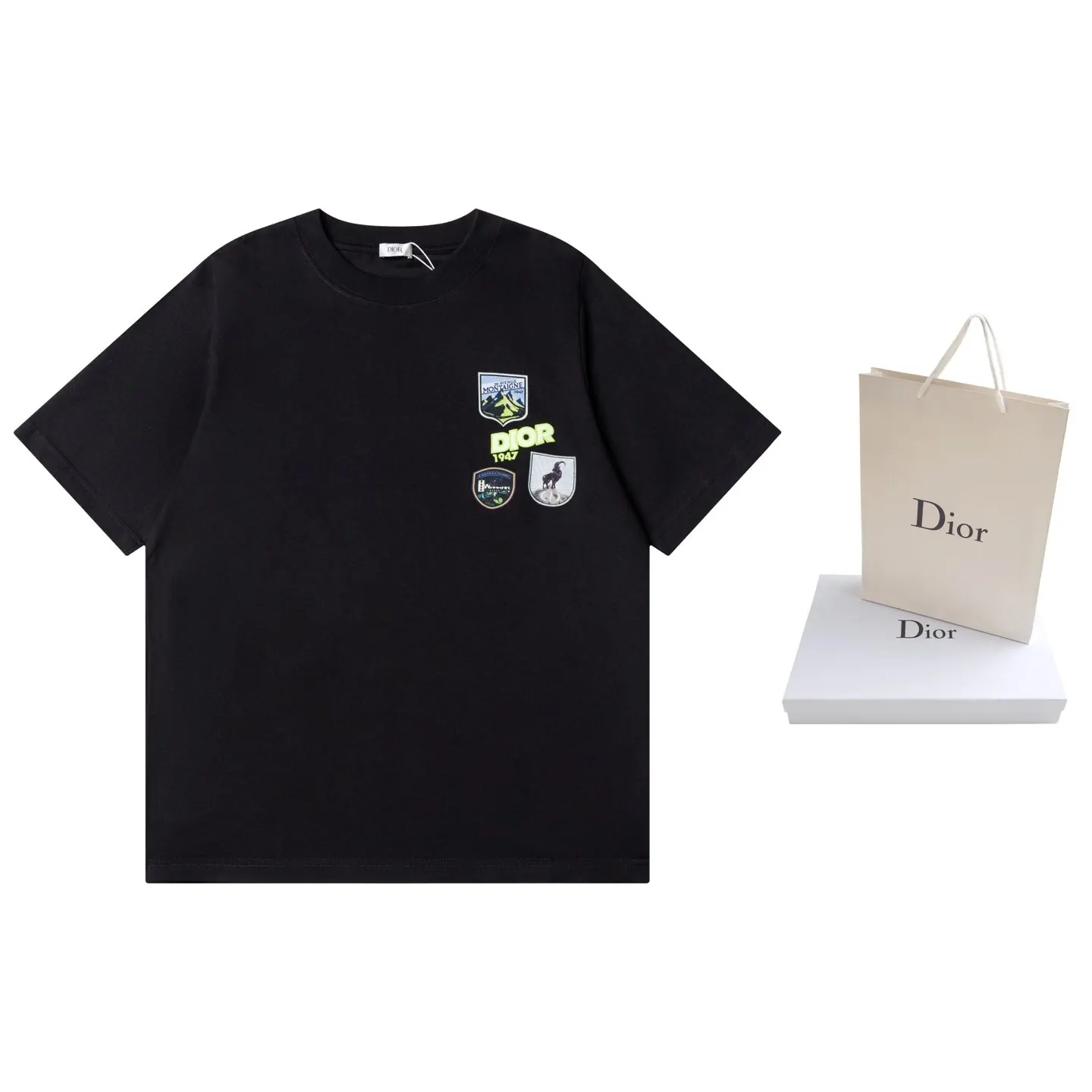 DIOR 刺繡 短袖T恤 休閒百搭款