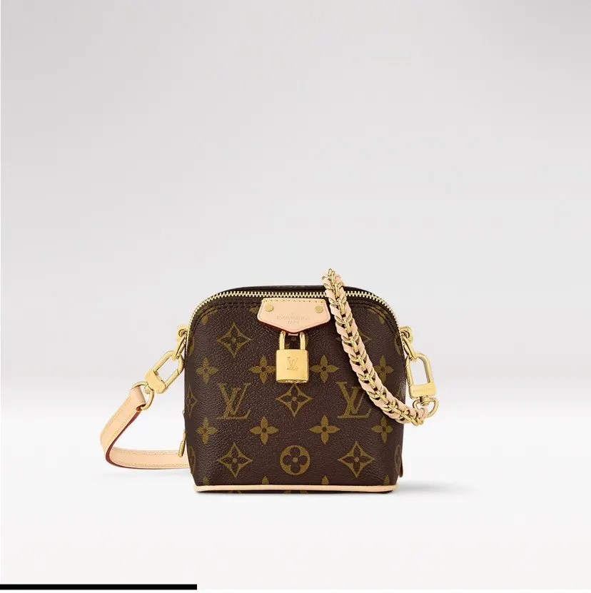 Monogram Chain Bag Leather