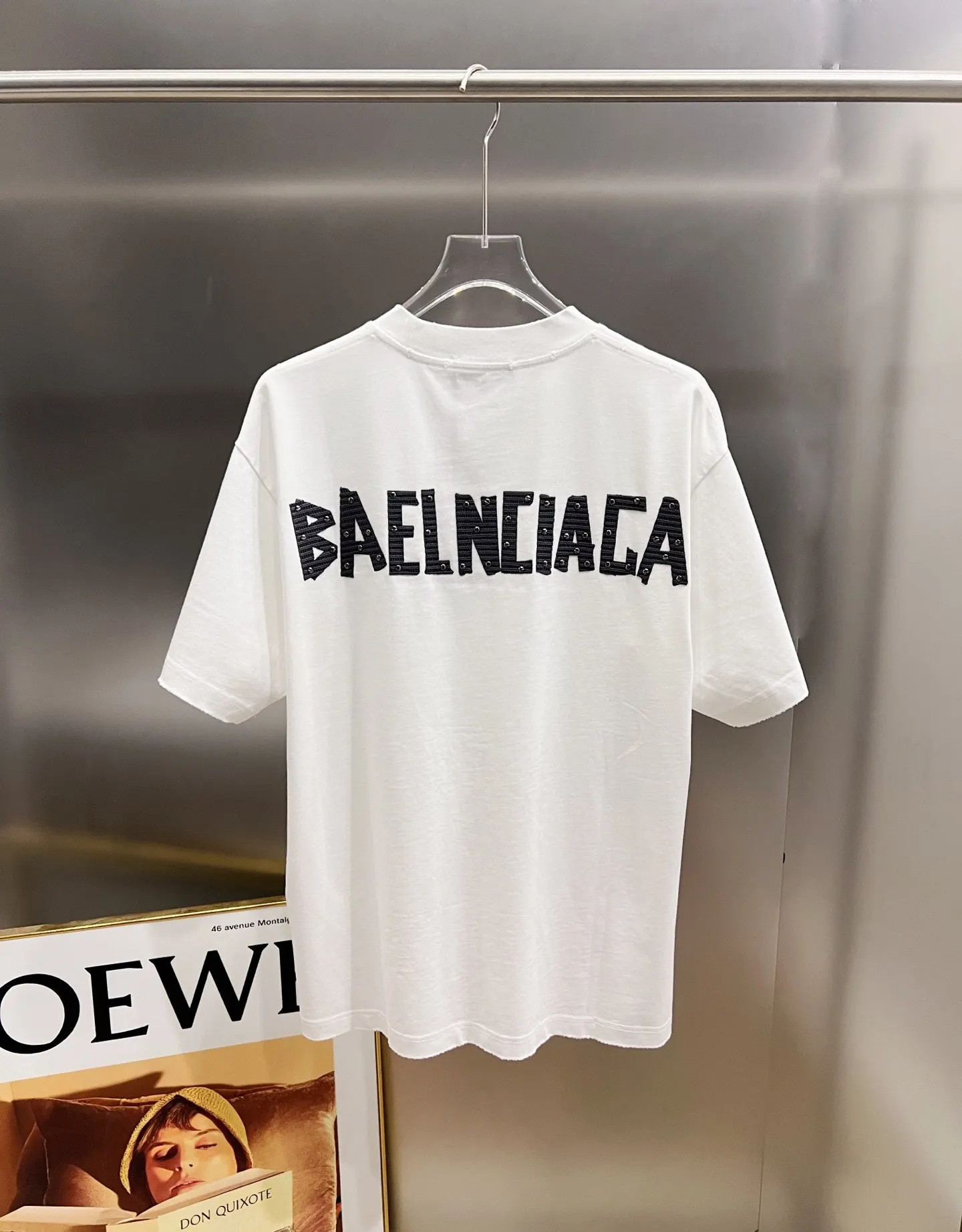 Balenciaga Black Logo Short Sleeve T-Shirt Loose Casual