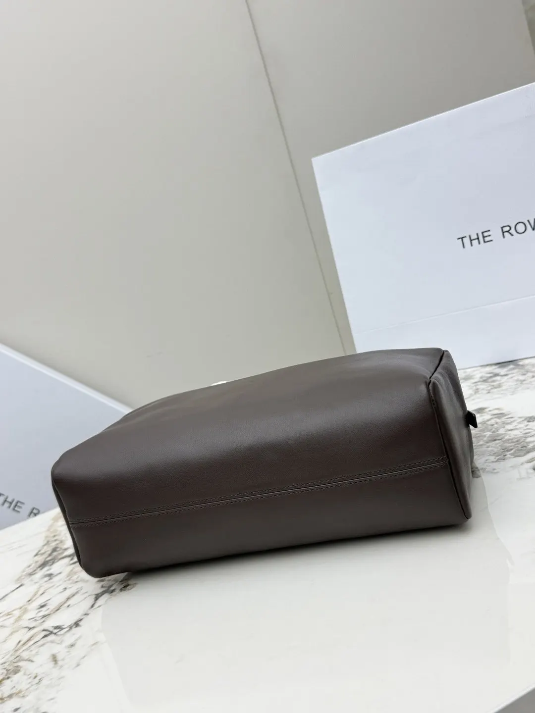羊皮 玫瑰 TR羊皮 THE ROW Astra保龄 单肩包 日常单肩背款