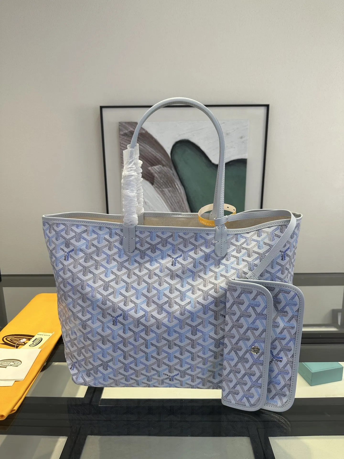 Goyard 戈雅 托特包购物袋 四季炫彩限定色 极地藍 大容量托特款