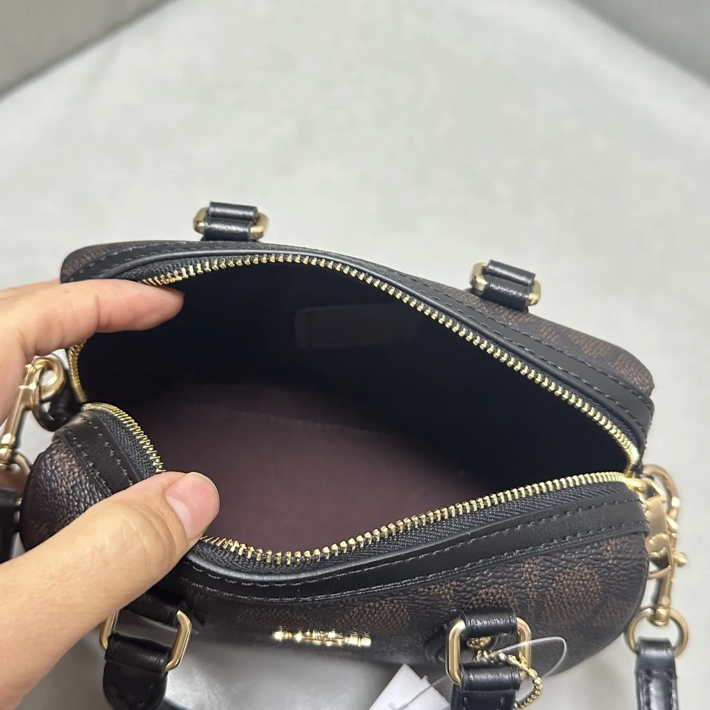 Coach 老花 MINI ROWAN 女士单肩斜挎手 斜挎包 轻便斜挎款