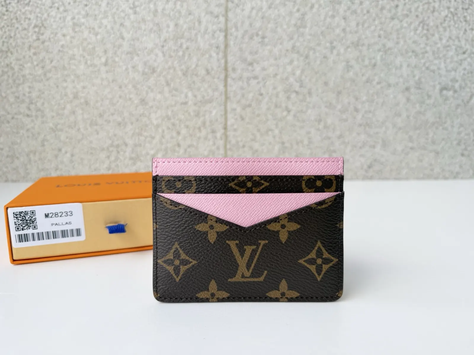 LV 粉色 卡包
