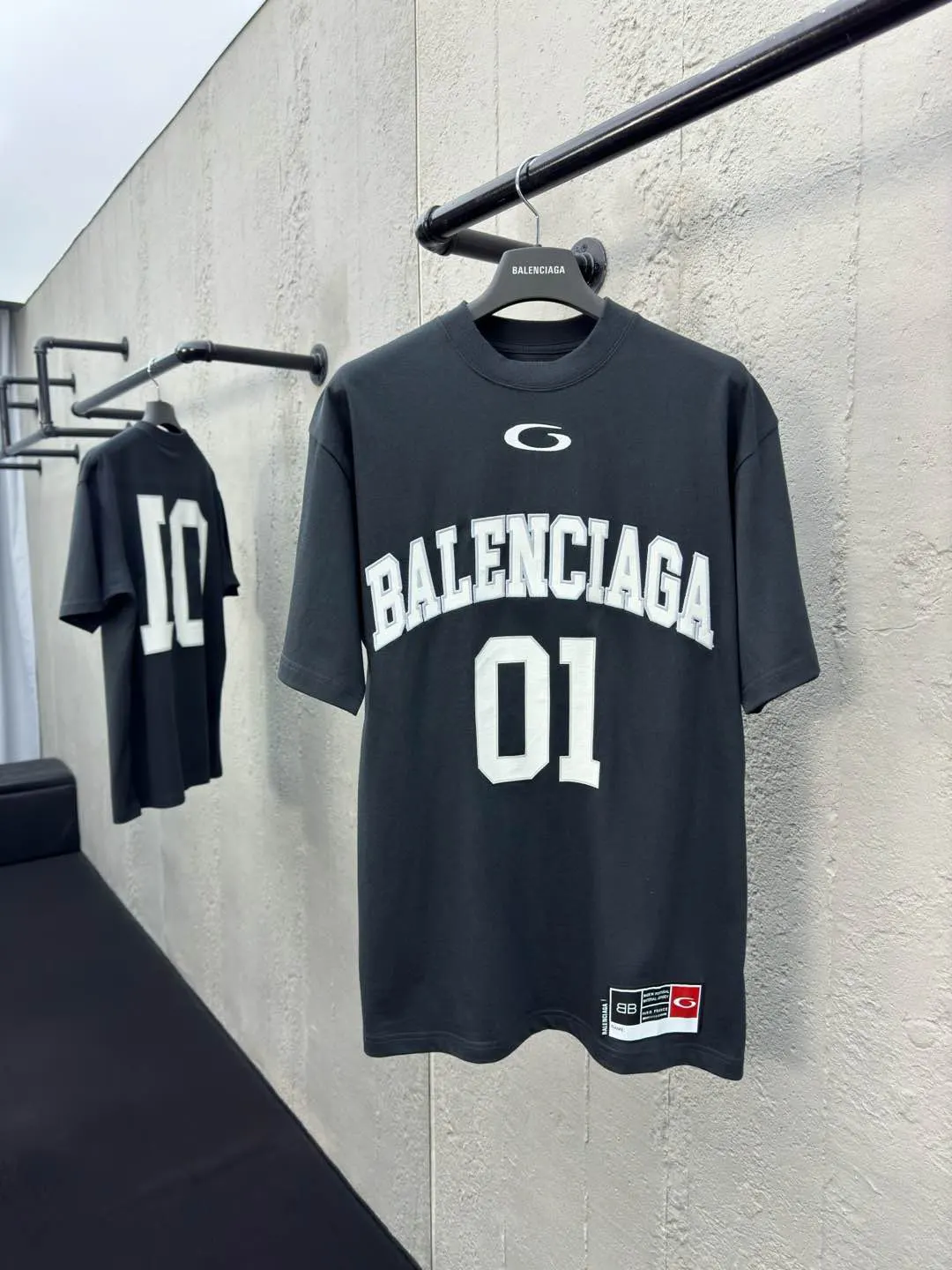 Balenciaga 藍色 短袖T恤 街頭休閒款