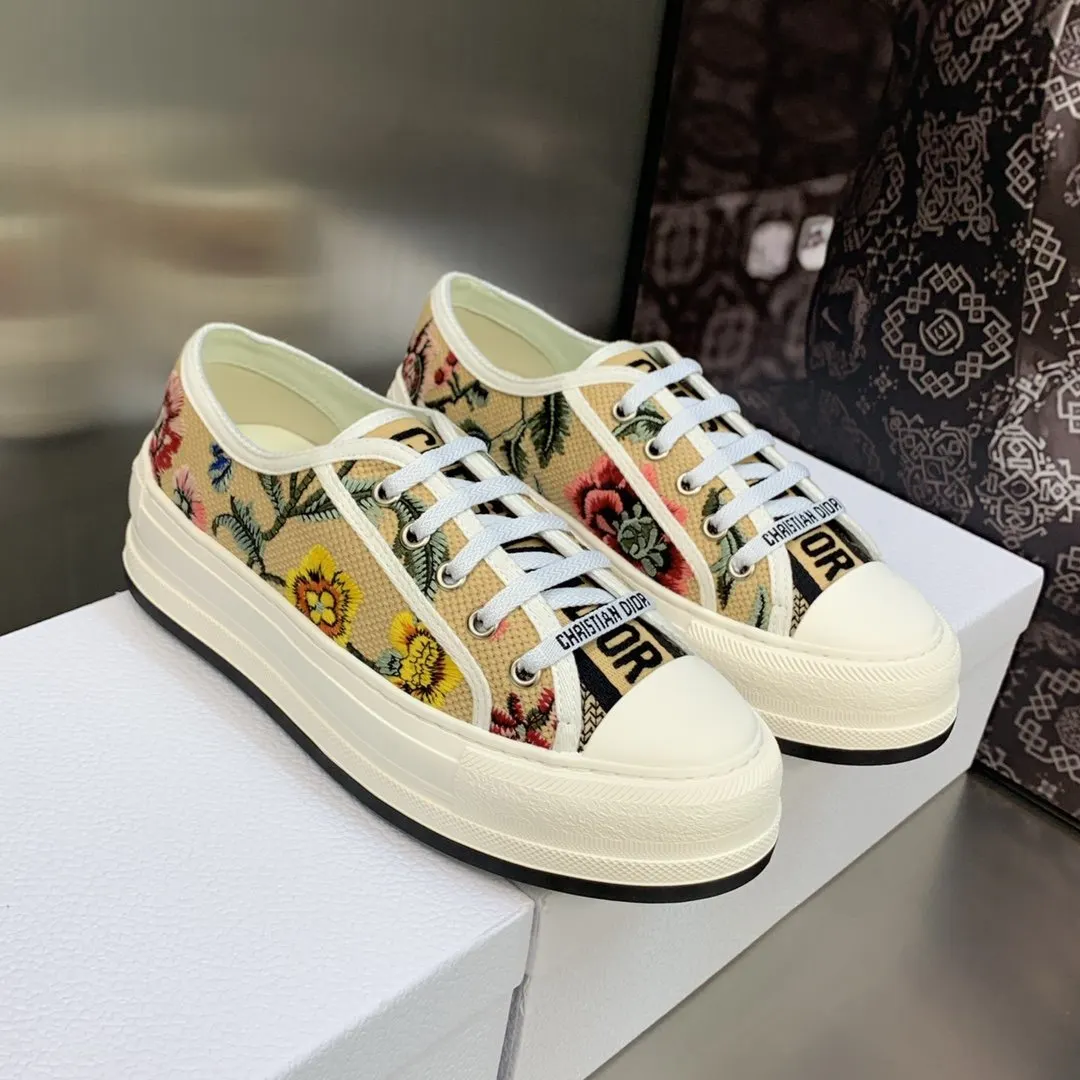 Dior 厚底 拼色 運動鞋 休閒百搭款