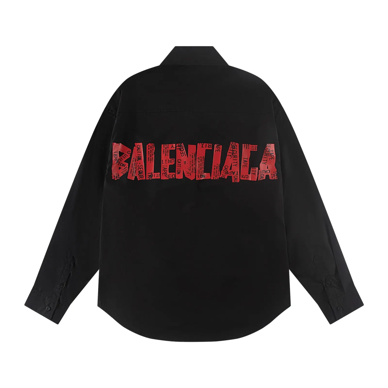 Balenciaga Black Long Sleeve T-Shirt Street Casual