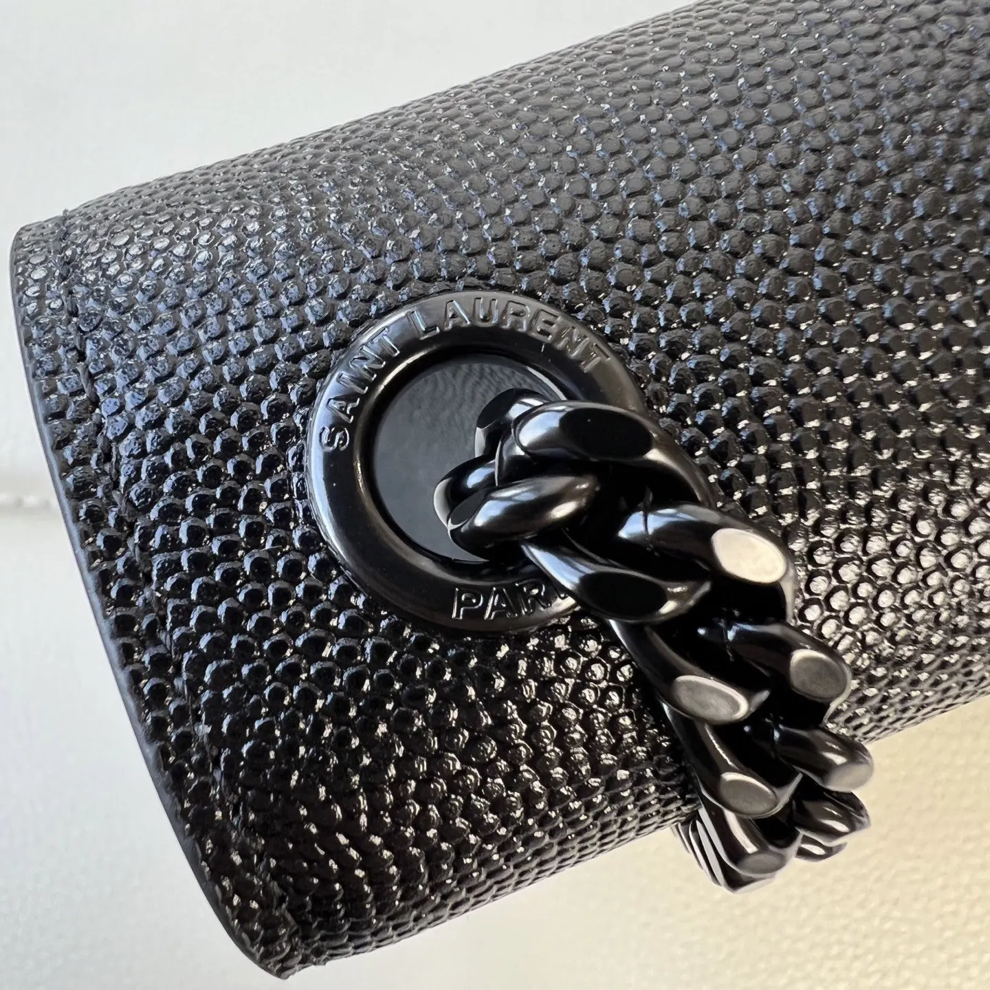 Silver Gold Chain Bag Leather