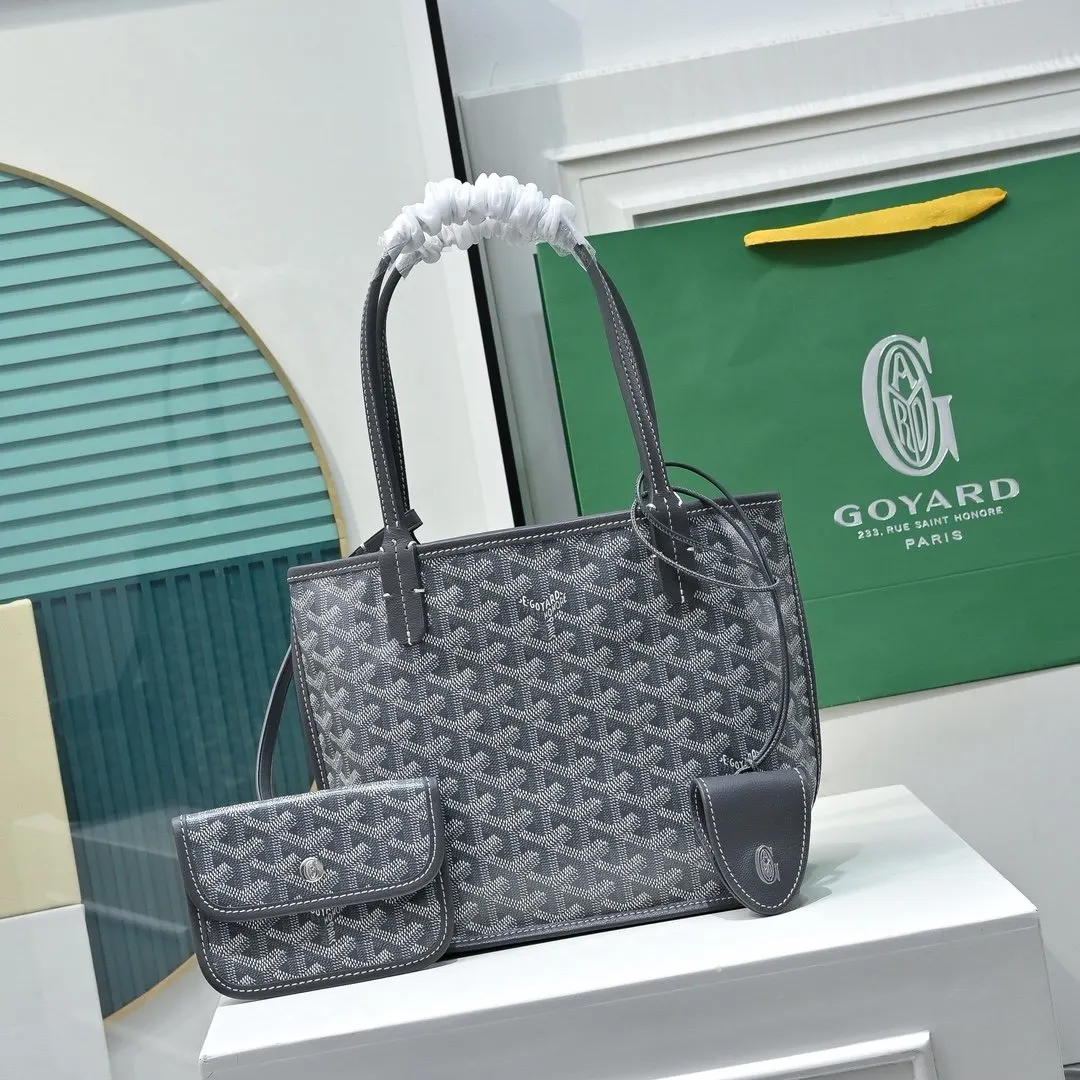 Goyard 牛皮 高 戈雅双面mini 王菲同款购物袋 头层牛皮 托特包 大容量托特款