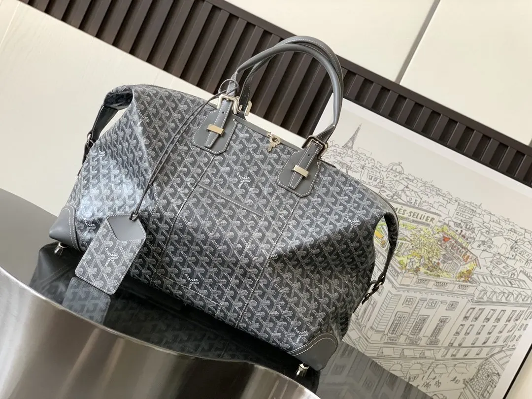 Goyard 灰色 它的提手可调节长度 可确保手提时的舒適度 并且开口两 旅行袋 大容量旅行款