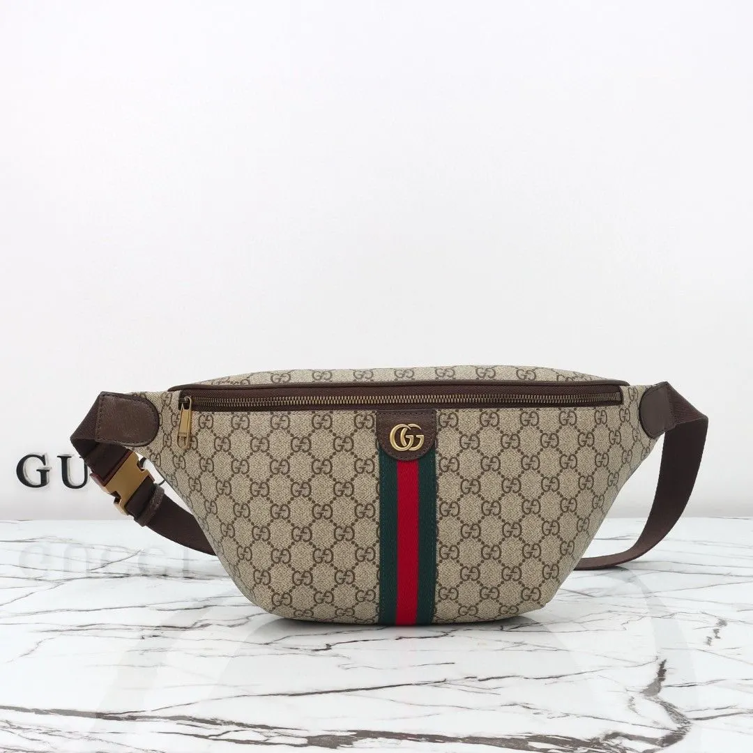 Gucci 款号 杏啡 尺寸 宽 腰包 休闲腰包款