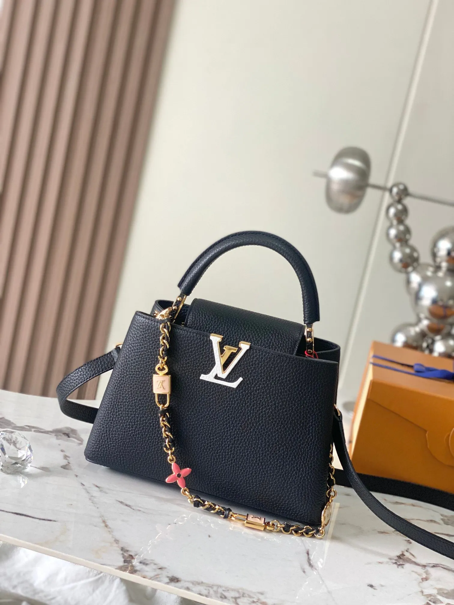 Black White Chain Bag