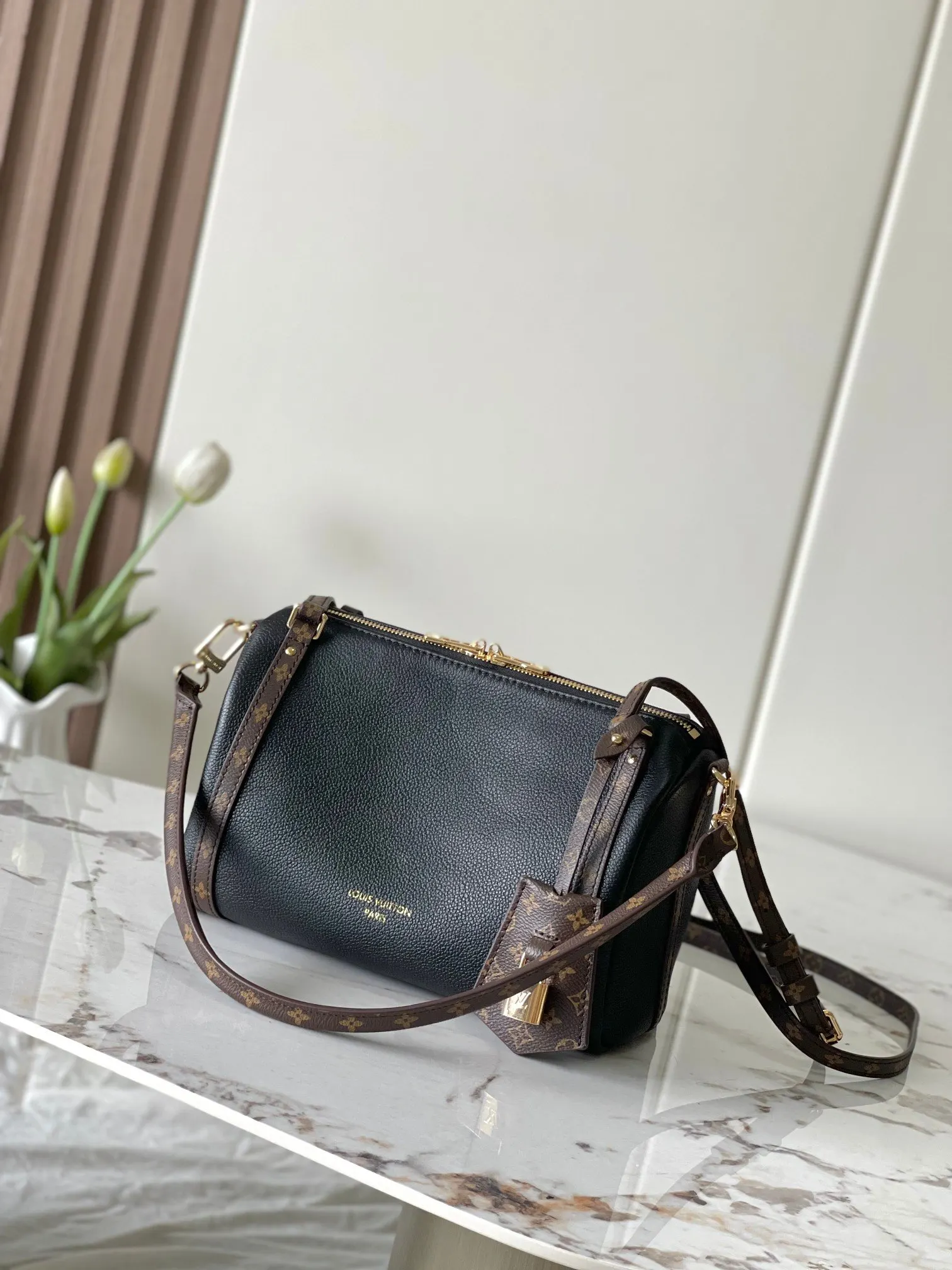 LV Keepall 黑色 牛皮 旅行袋 大容量旅行款