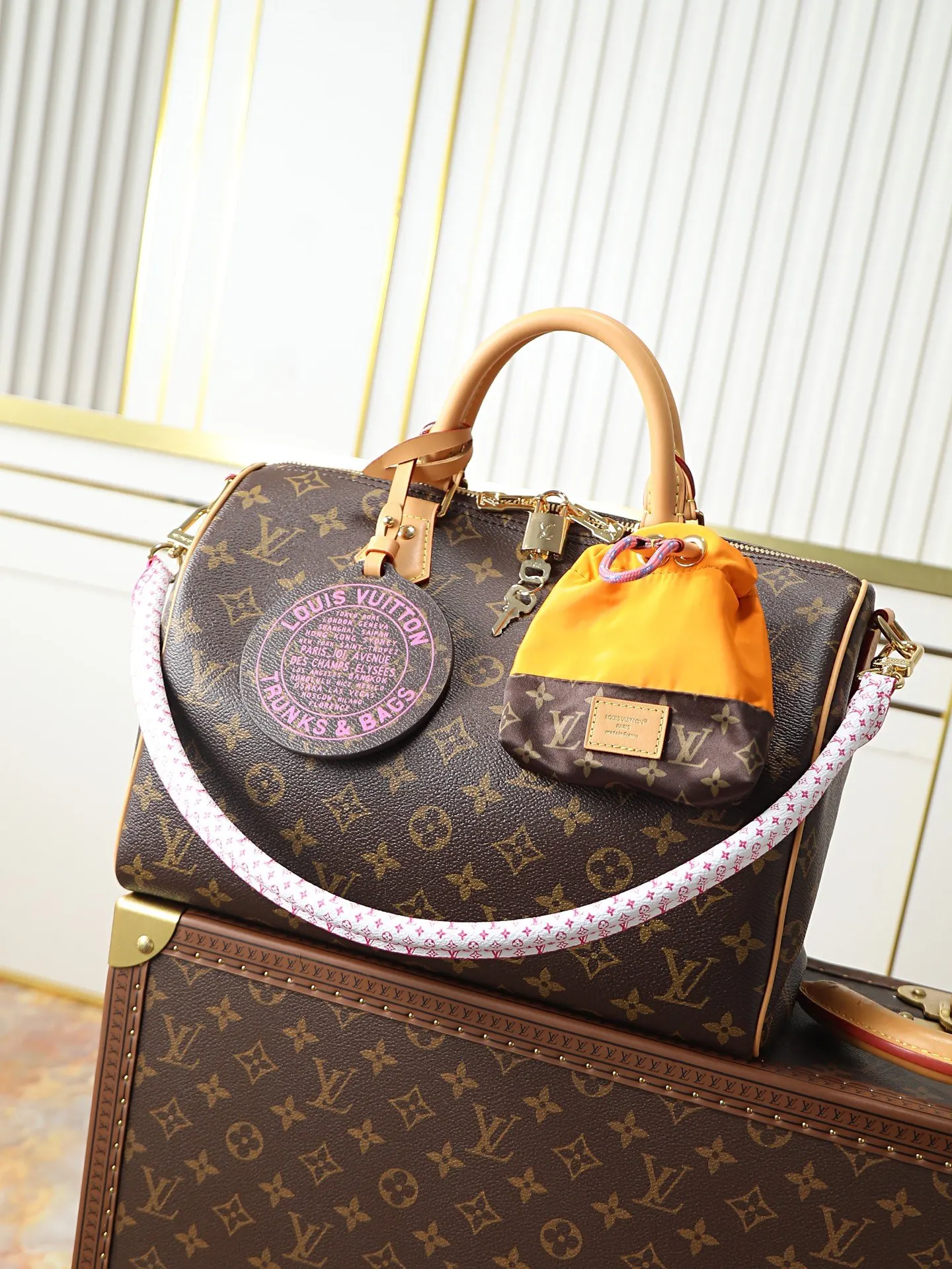 LV Speedy 帆布 收纳包 旅行收纳款