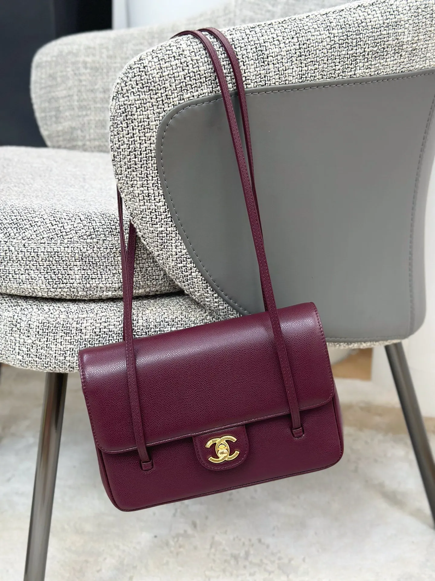 CHANEL 小牛皮Preppy Coco手提包 手提單肩