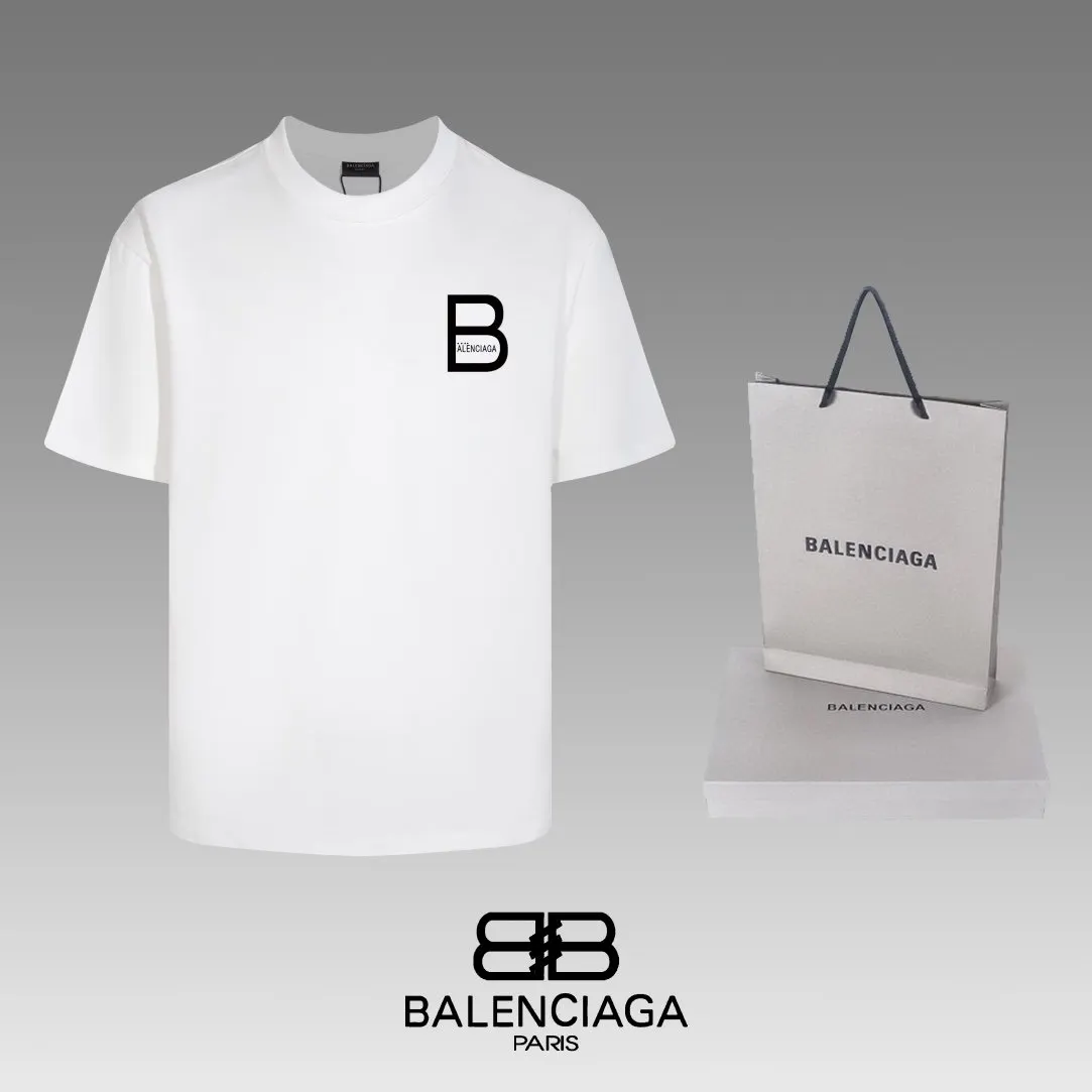 Balenciaga Black Short Sleeve T-Shirt Loose Casual