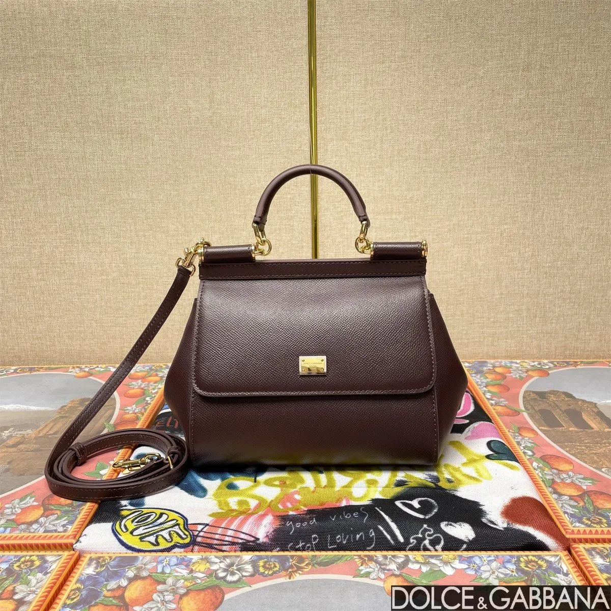酒紅 Dolce Gabban杜嘉班纳 收納包 旅行收納款