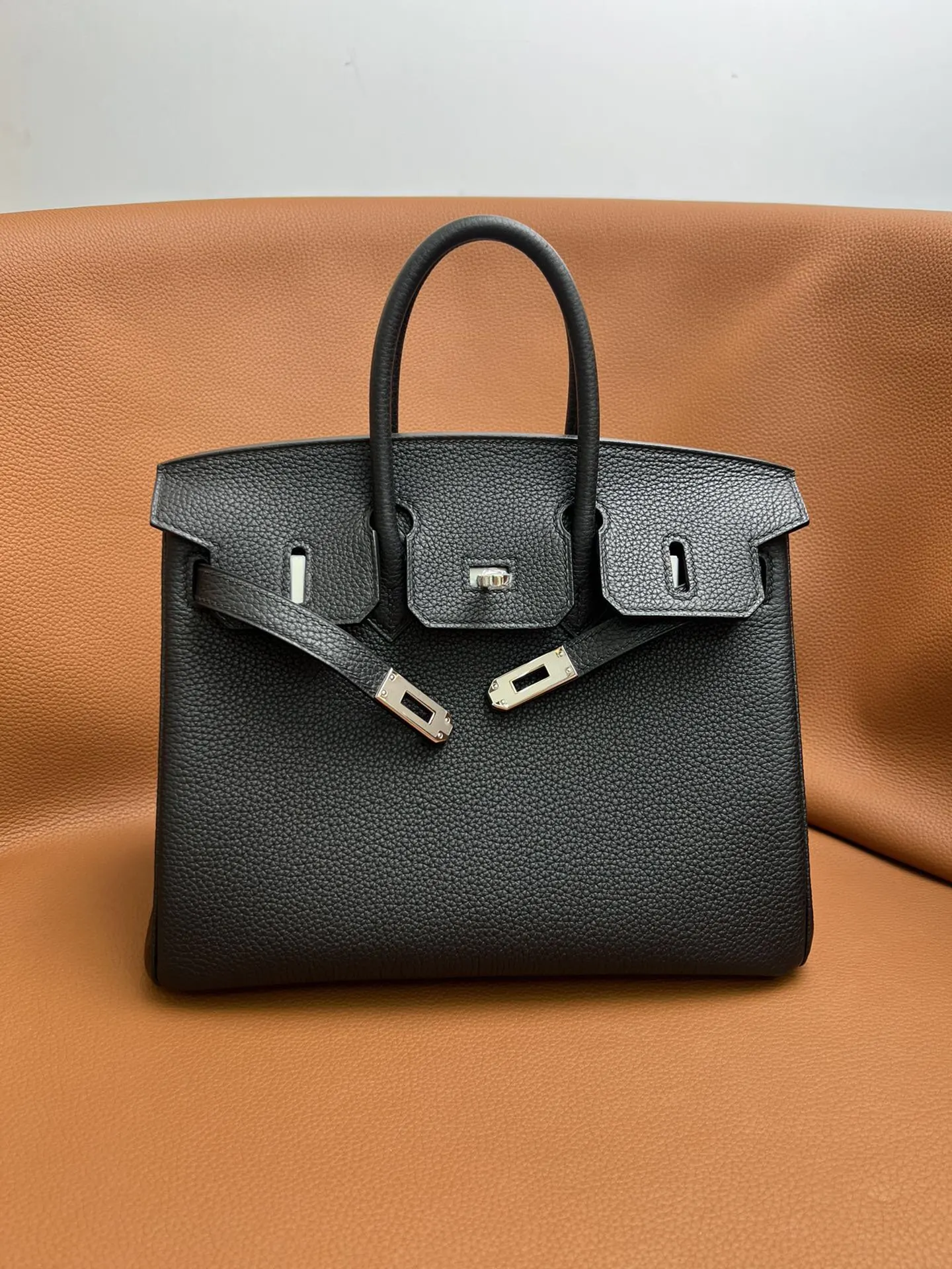 Hermes Birkin 黑色 Togo牛皮 手提包 25cm 經典款