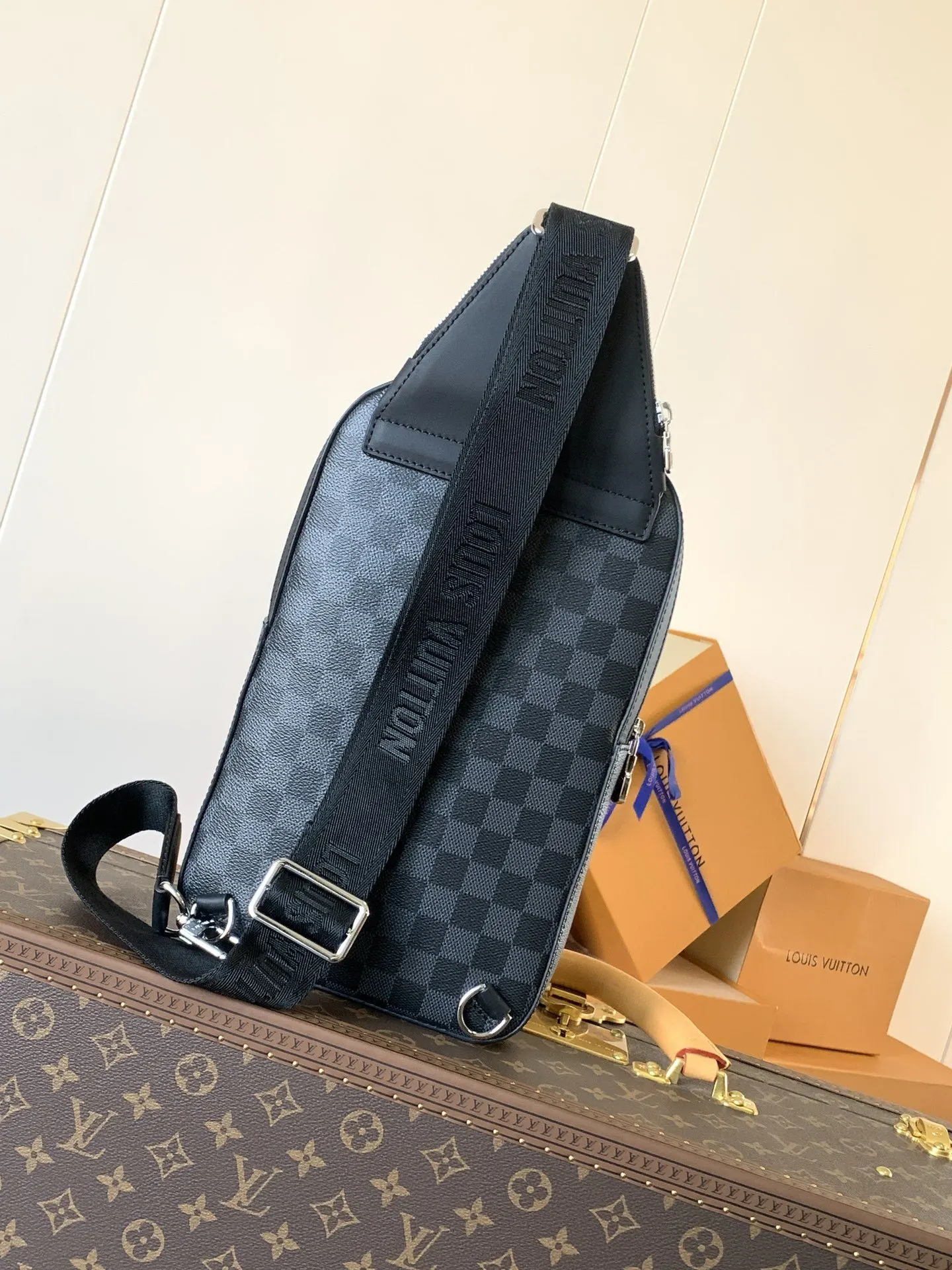 Louis Vuitton Shoulder Bag Canvas Leather