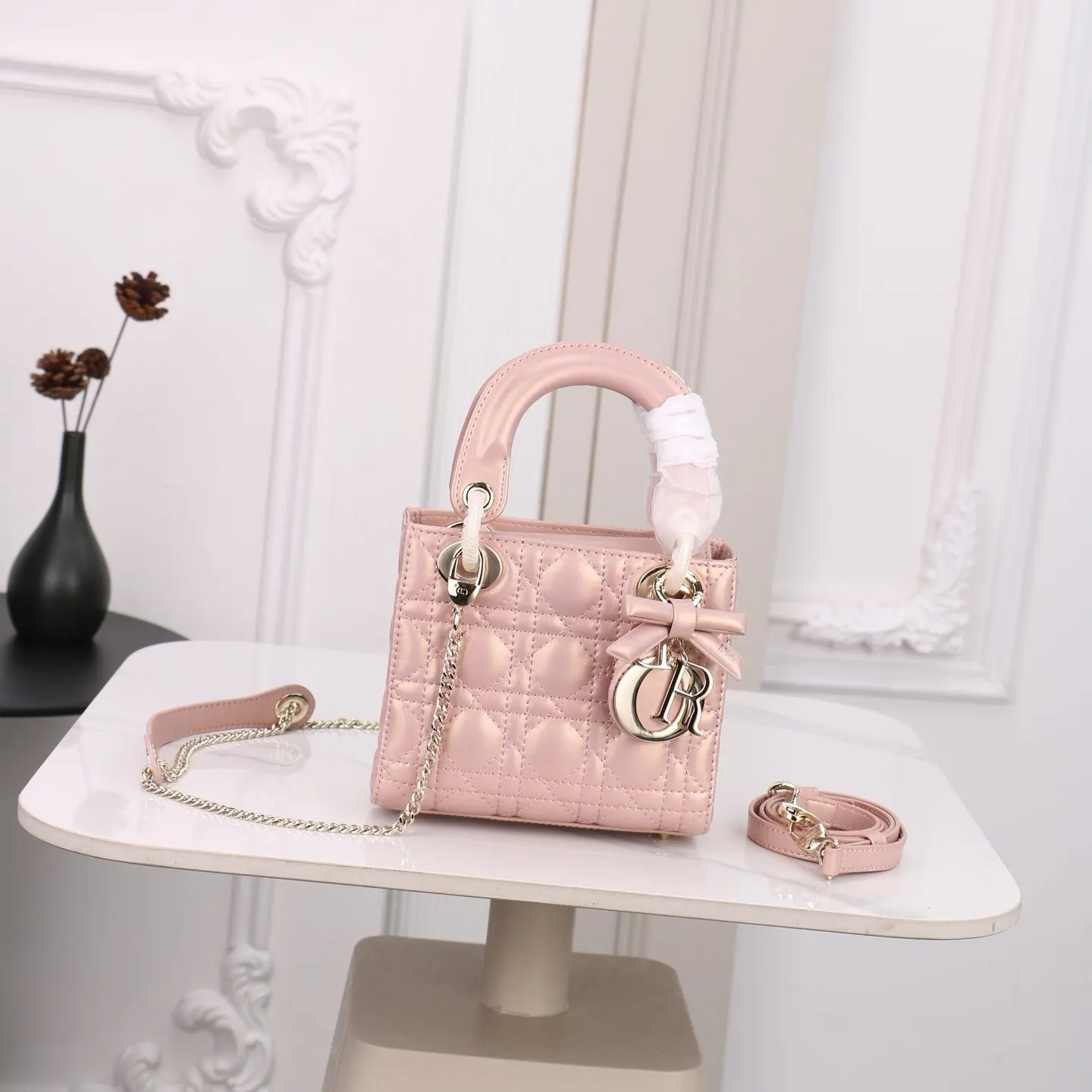 Dior Lady Dior 羊皮手袋 手提斜挎款