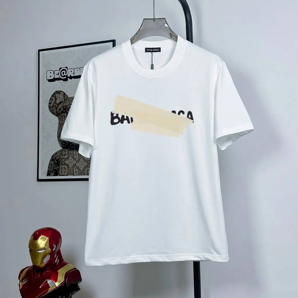 Balenciaga Letter Print Short Sleeve T-Shirt Street Casual