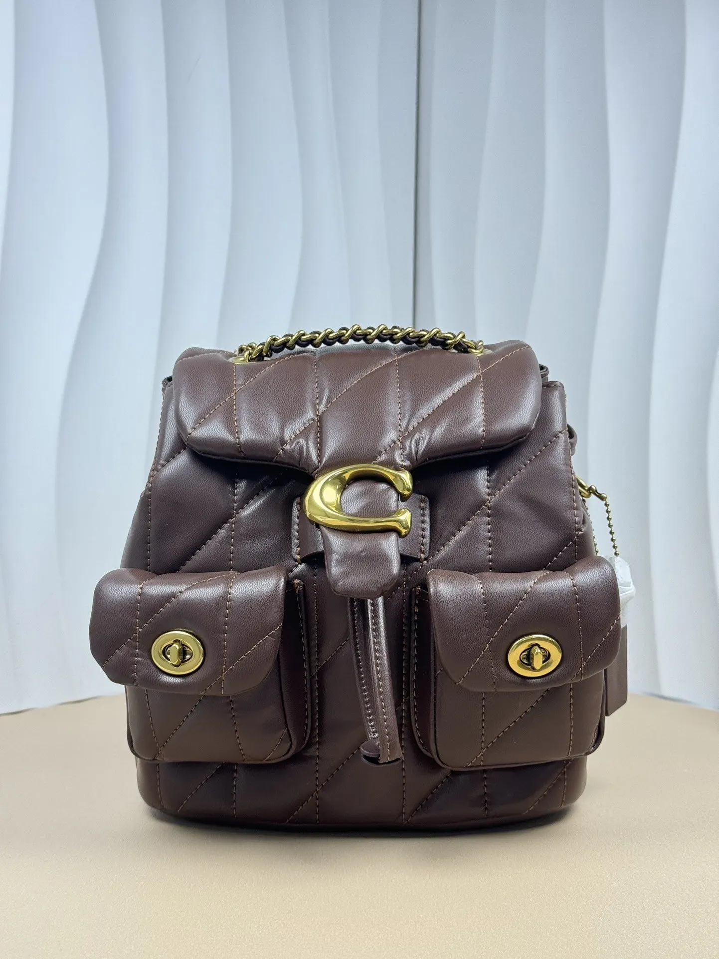 Coach 羊皮 雙肩包 实用雙肩款