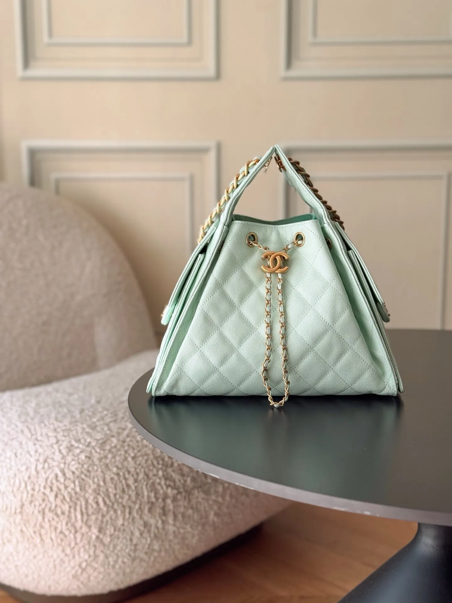 Chanel Hobo Shoulder Bag Vintage Leather