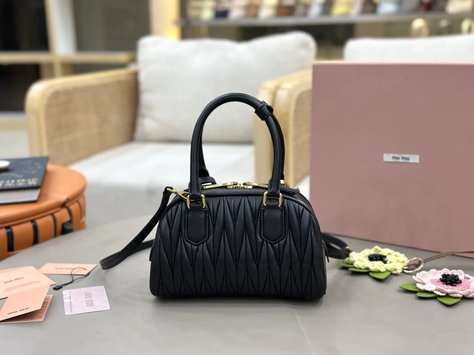 Black White Crossbody Bag Lightweight